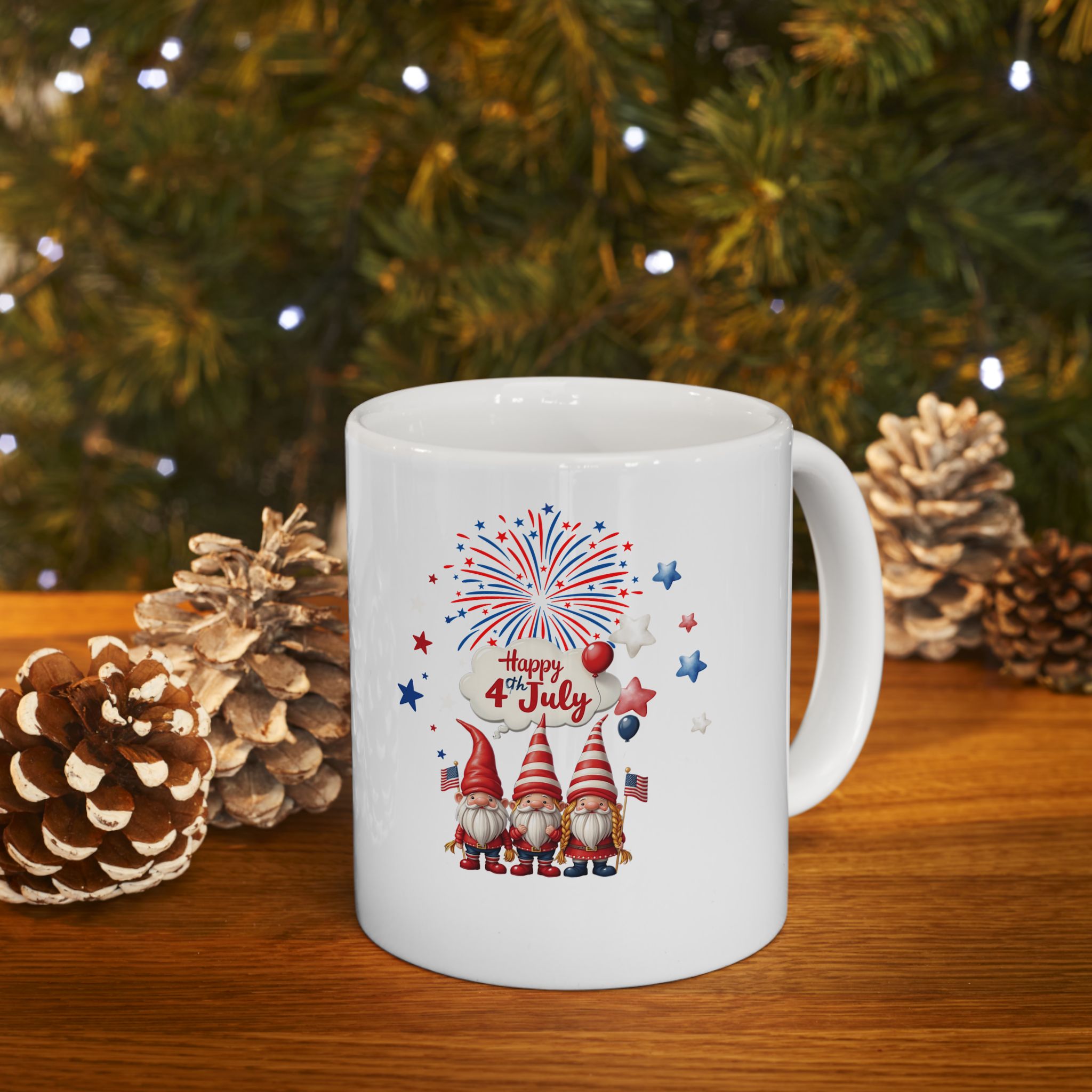 Gnome 4th of July Mug