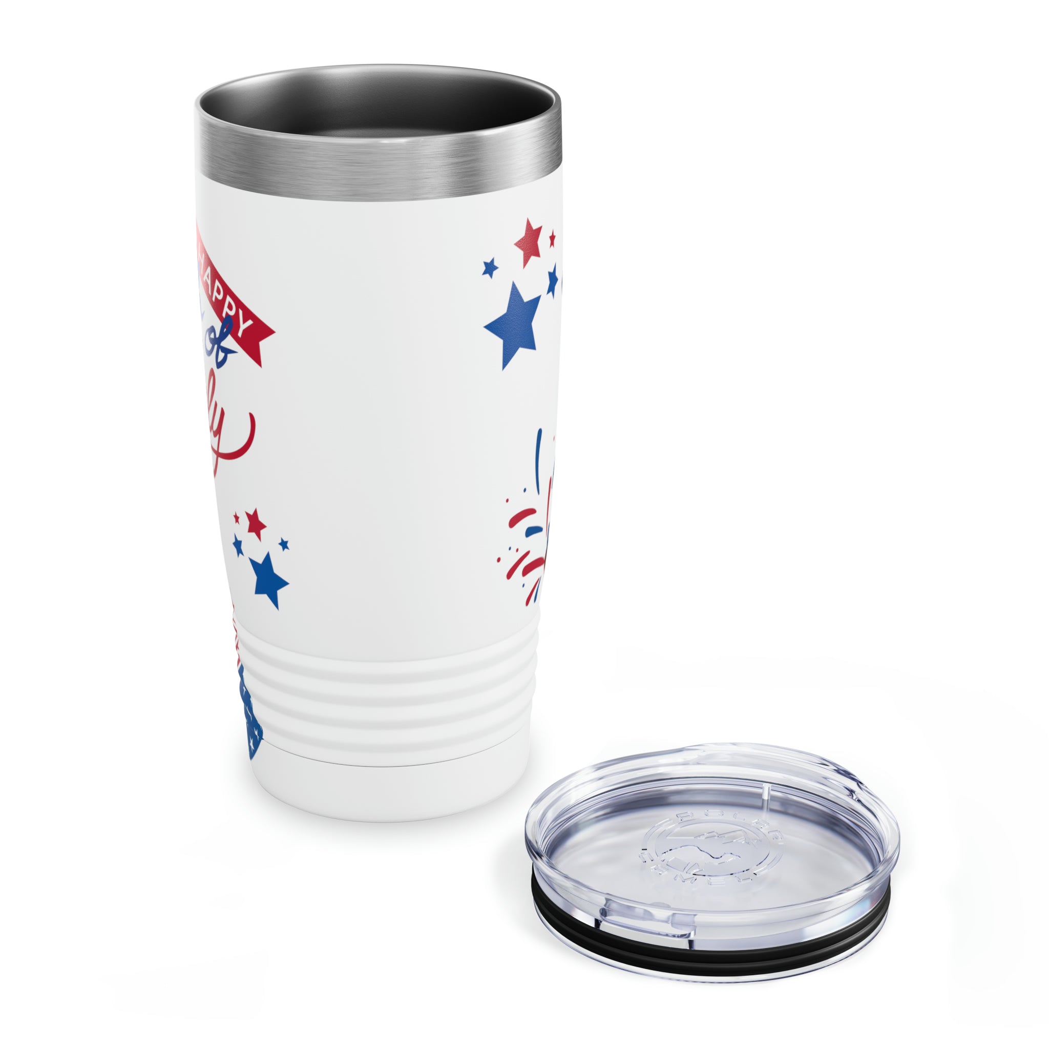 Happy 4th Of July Celebration Ringneck Tumbler, 20oz