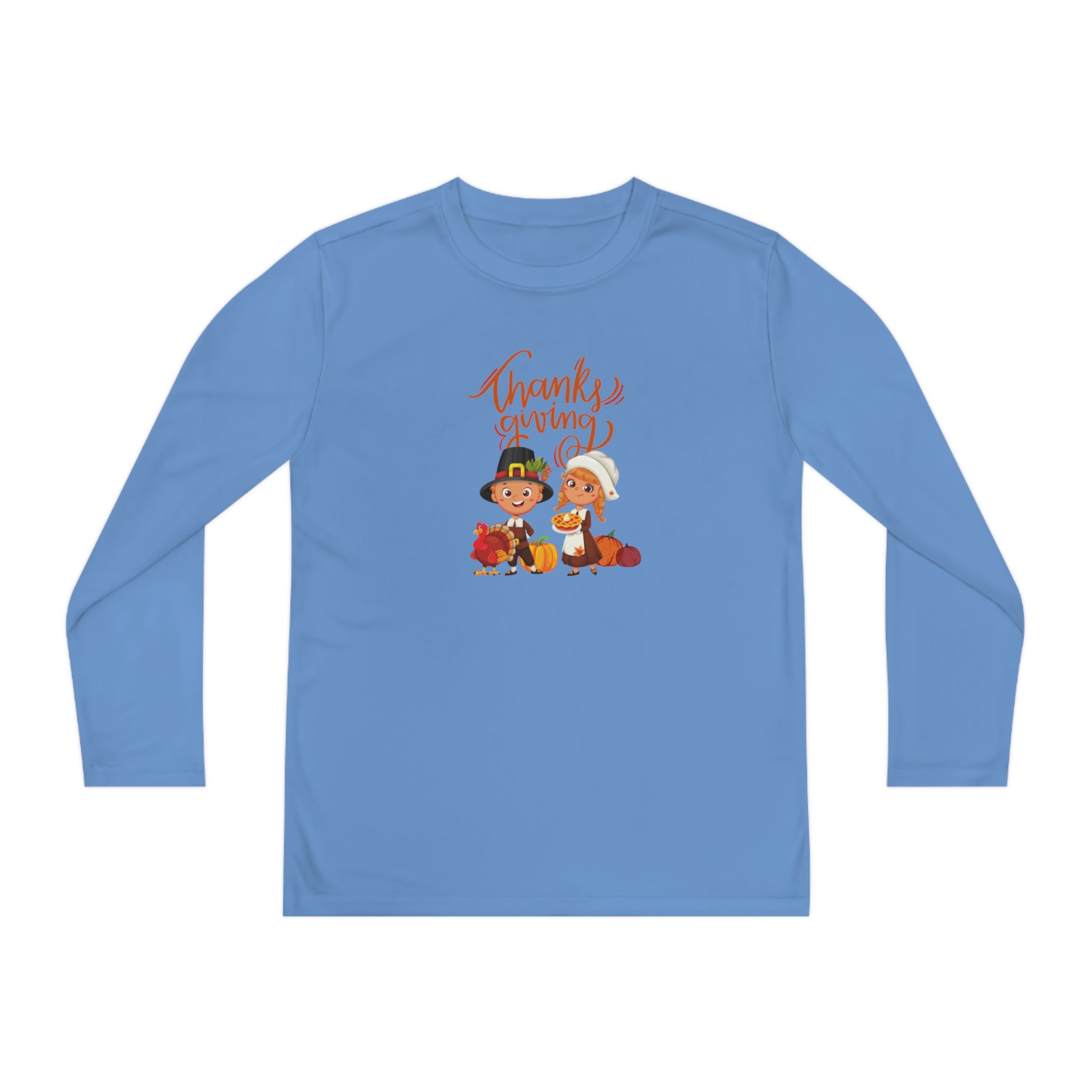Happy Thanksgiving Youth Long Sleeve Competitor Tee