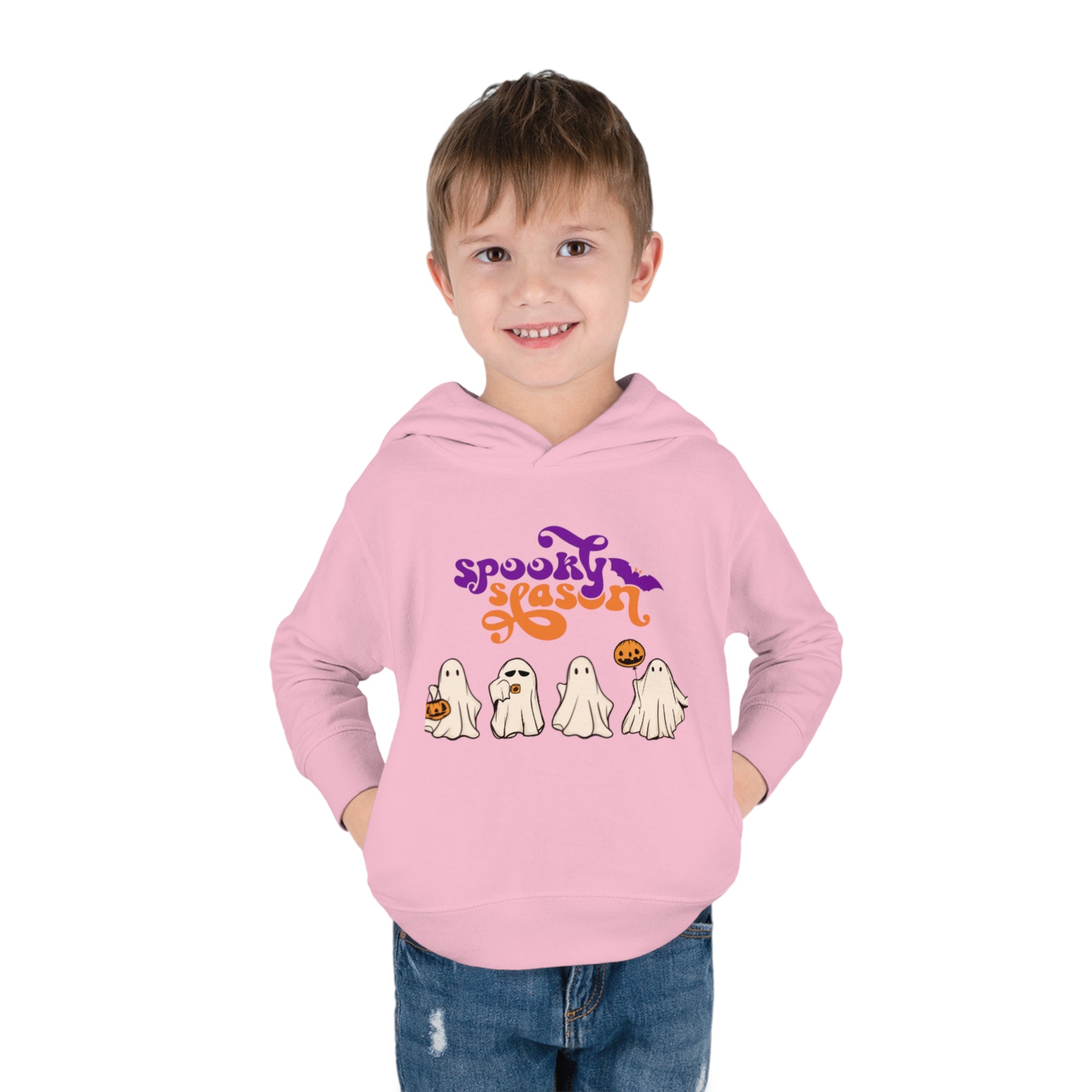 Spooky Season Toddler Pullover Fleece Hoodie