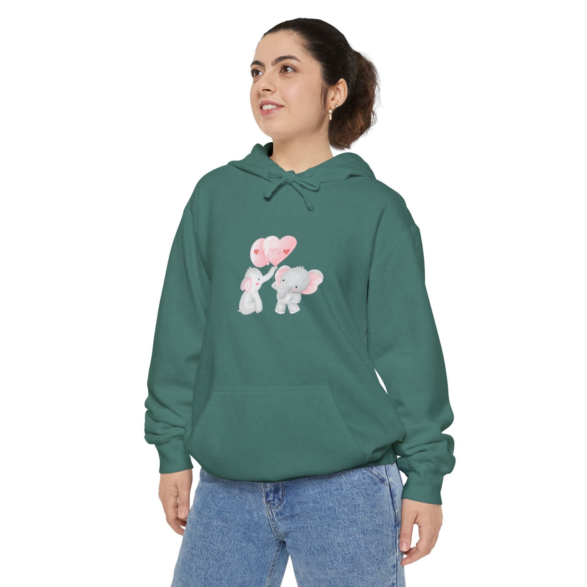 Be Mine Love Unisex Garment-Dyed Hoodie