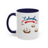 Happy Columbus Day Accent Coffee Mug (11, 15oz)