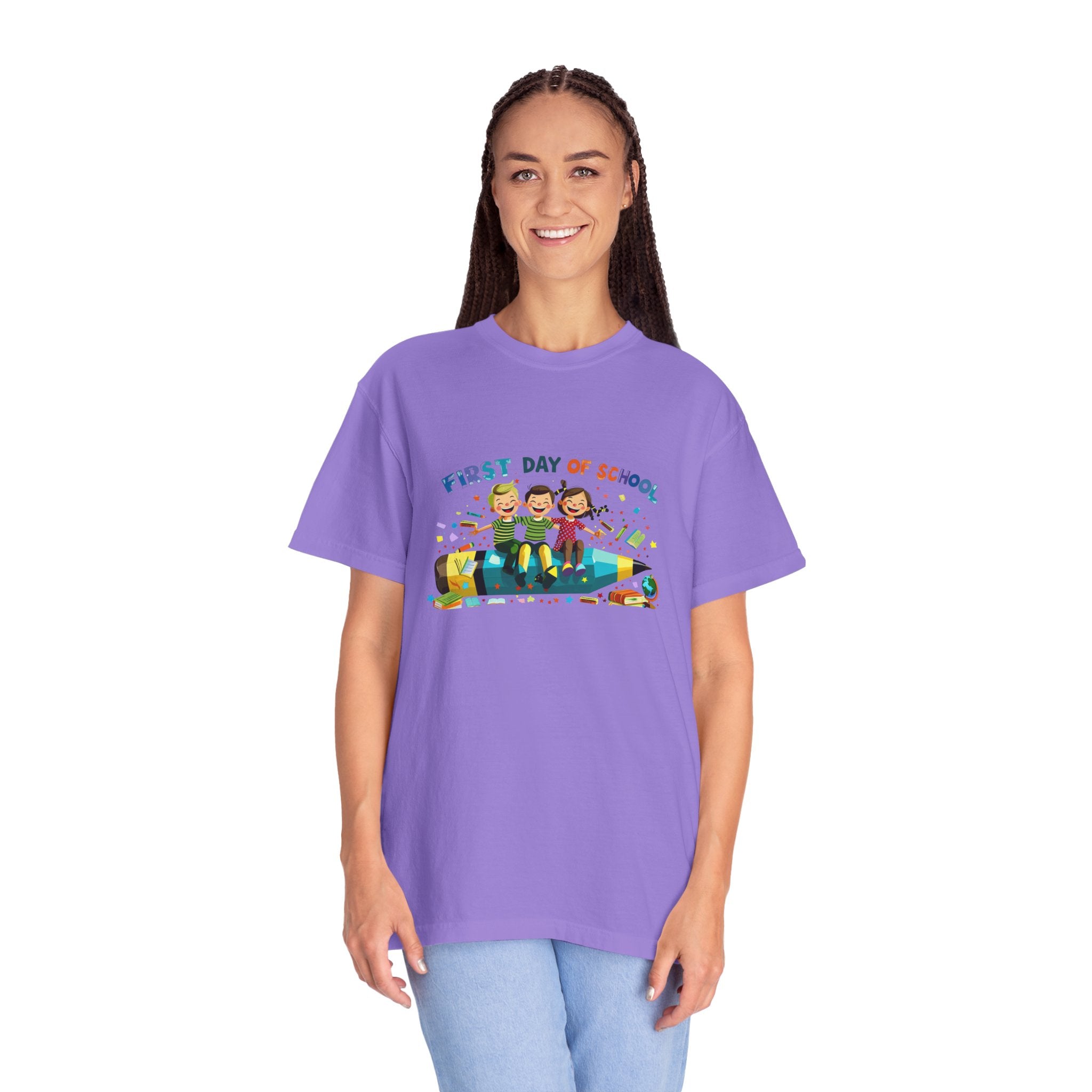 First Day of School Unisex Garment-Dyed T-Shirt