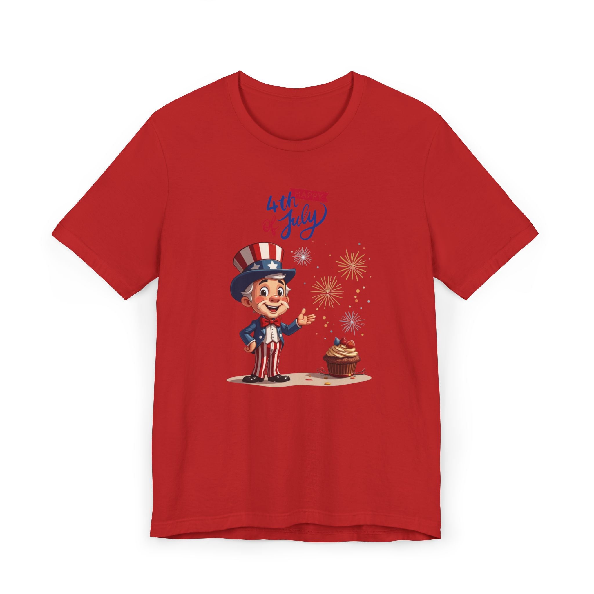 Uncle Sam Happy 4th of July Unisex Jersey T-Shirt
