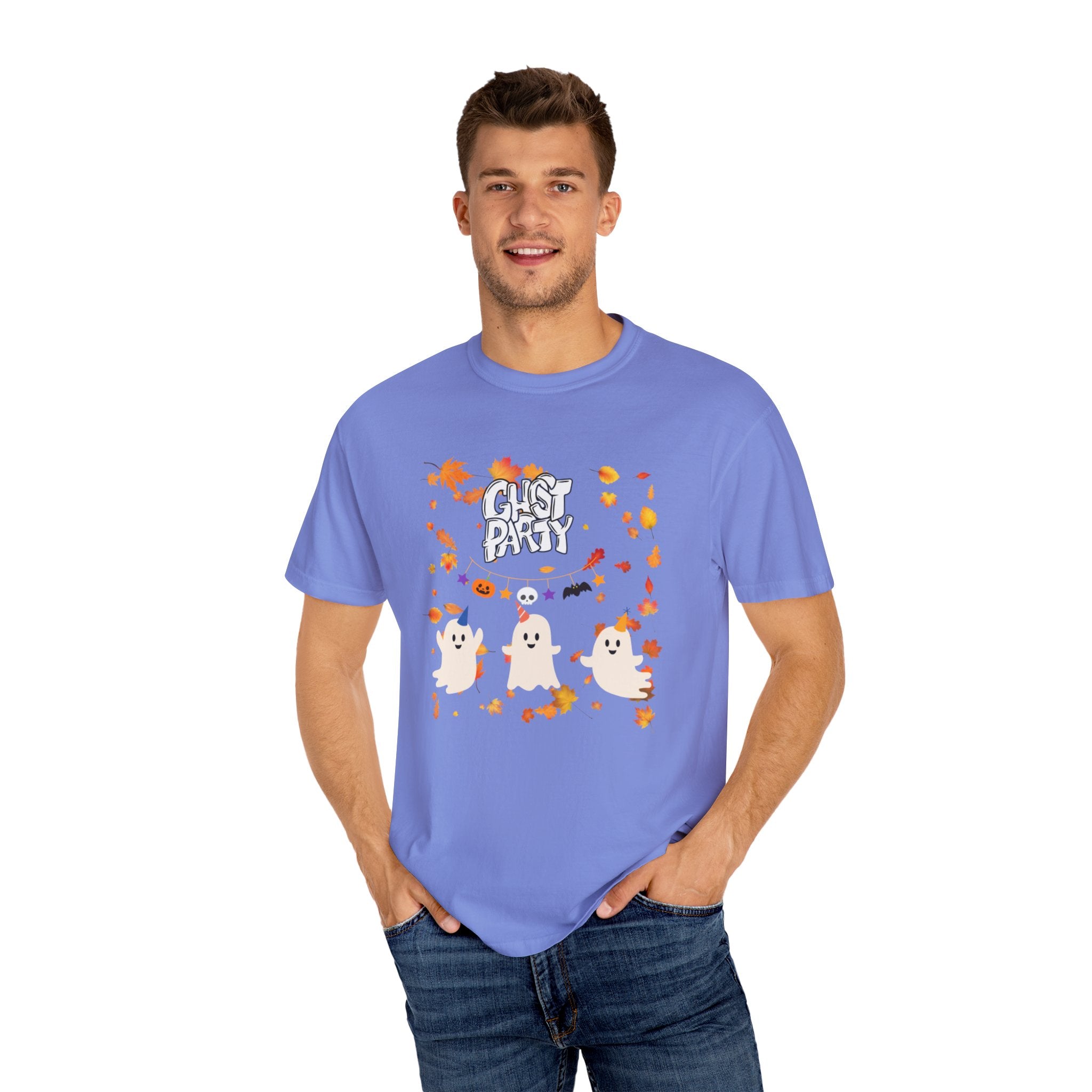 Ghost Party Unisex Garment-Dyed T-shirt