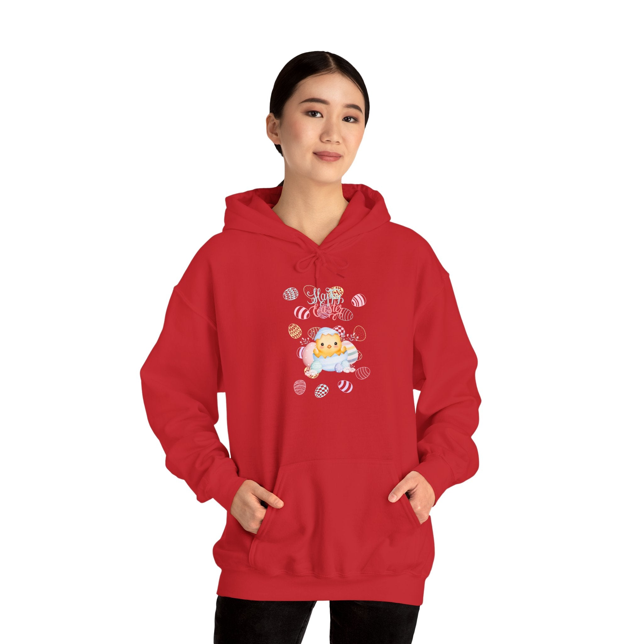 Chick Happy Easter Hooded Sweatshirt