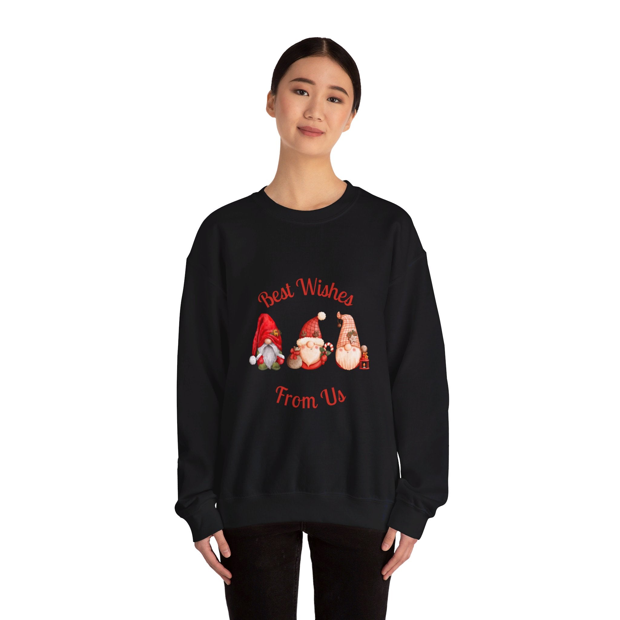 Gnome Best Wishes Unisex Heavy Blend™ Crewneck Sweatshirt