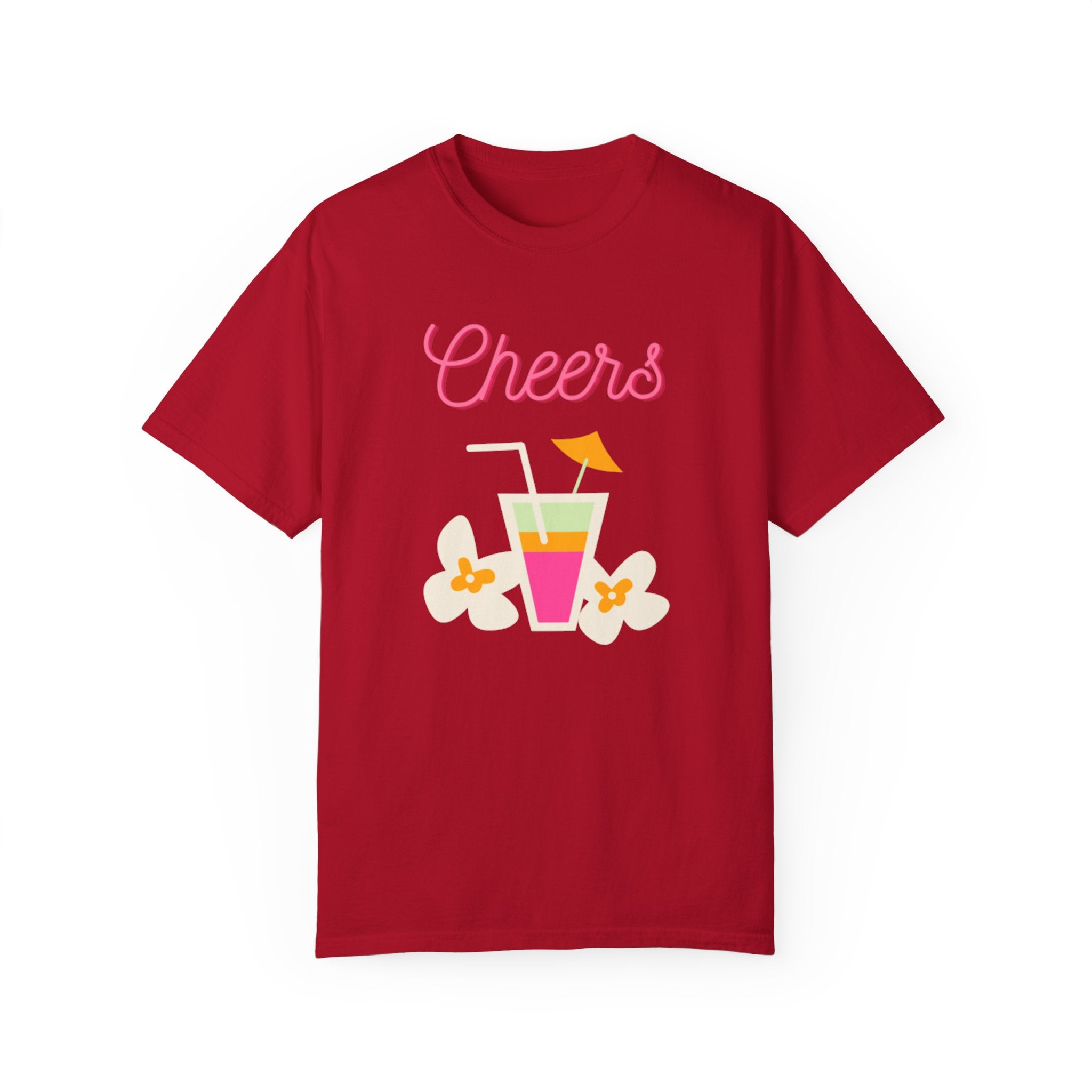 Cheers To Summer Unisex Garment-Dyed T-shirt