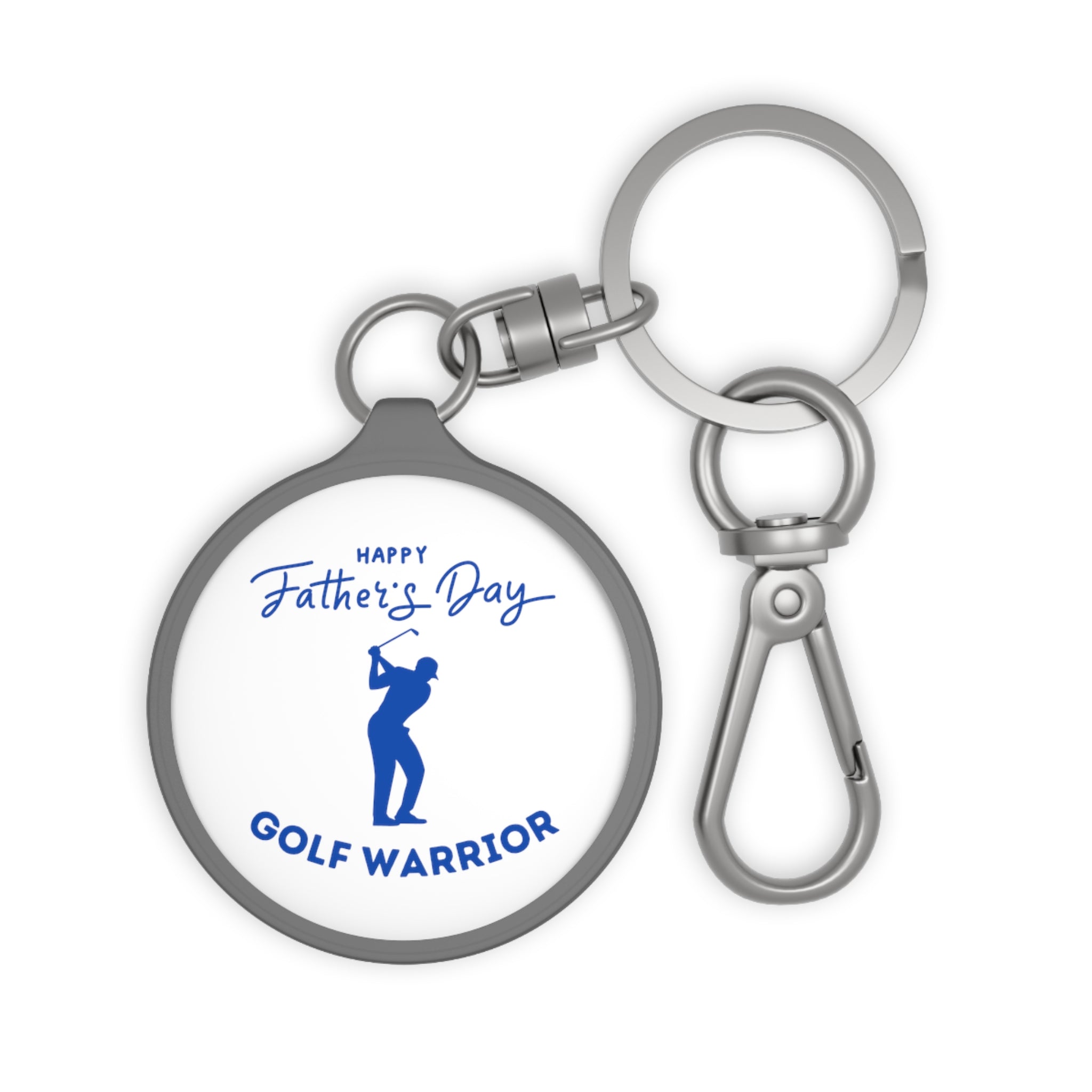 Happy Father's Day Golf Warrior Keyring Tag