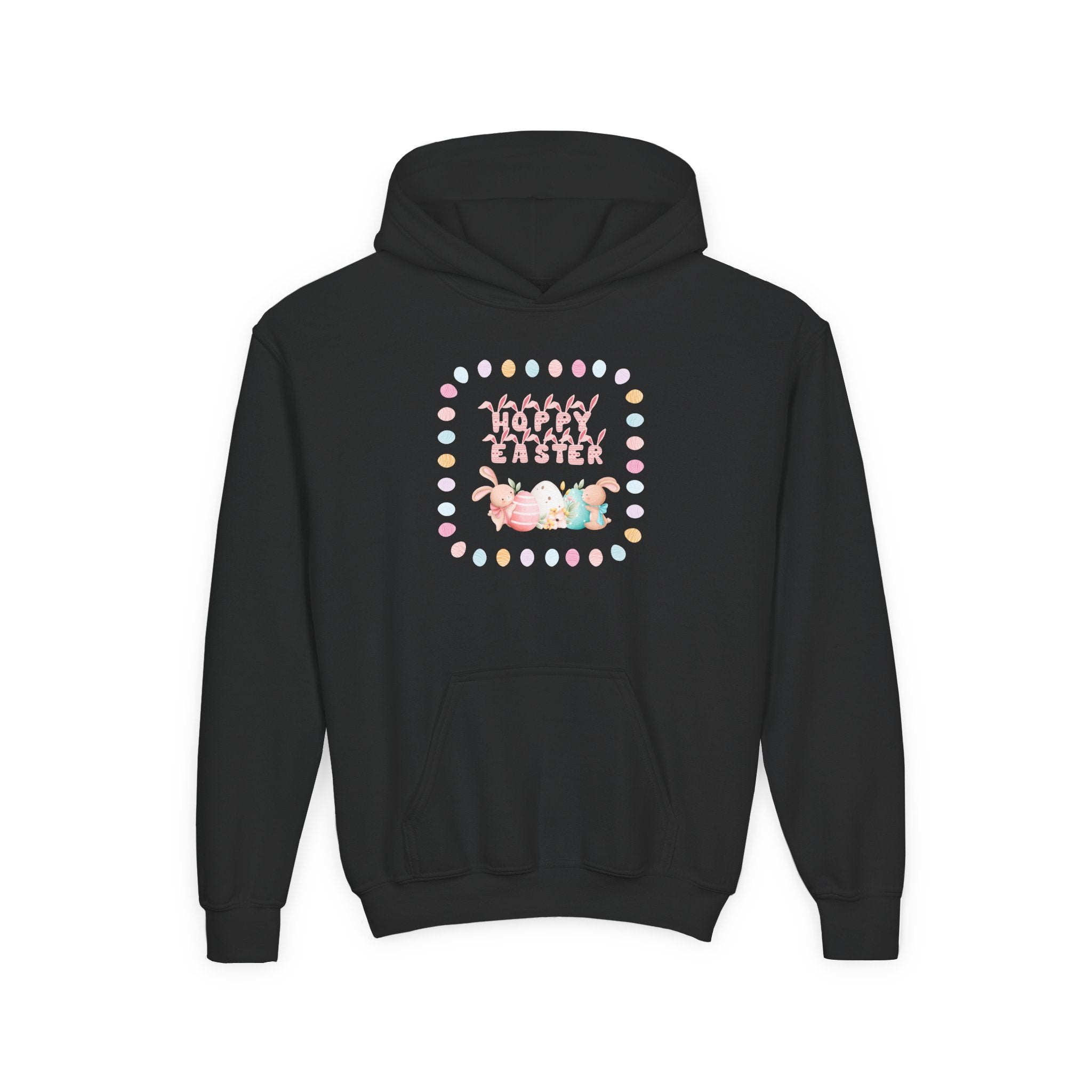 Hoppy Easter Youth Hooded Sweatshirt