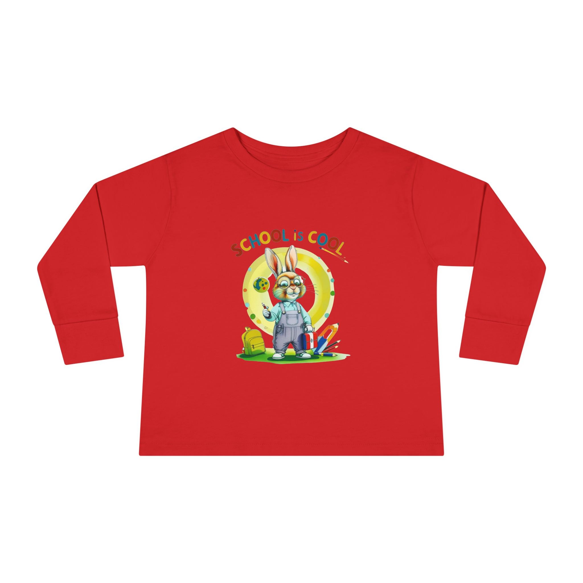 School is Cool Toddler Long Sleeve Tee