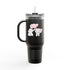 Be Mine Love  Insulated Travel Mug - 40oz - Perfect for Kids & Animal Lovers