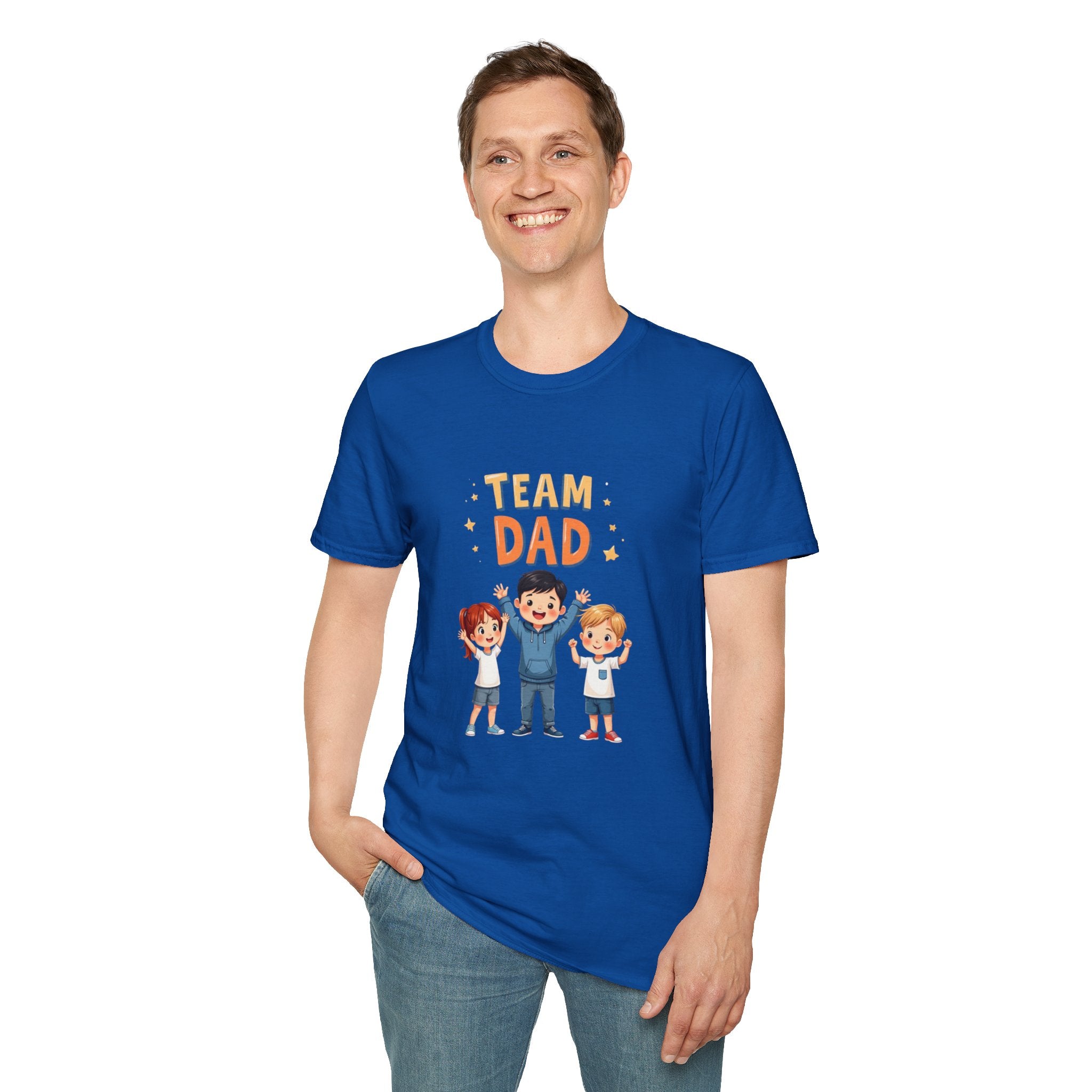 Team Dad Unisex Softstyle T-Shirt, Father's Day Gift, Family Tee, Dad Shirt, Great for Celebrations, Fun Casual Wear