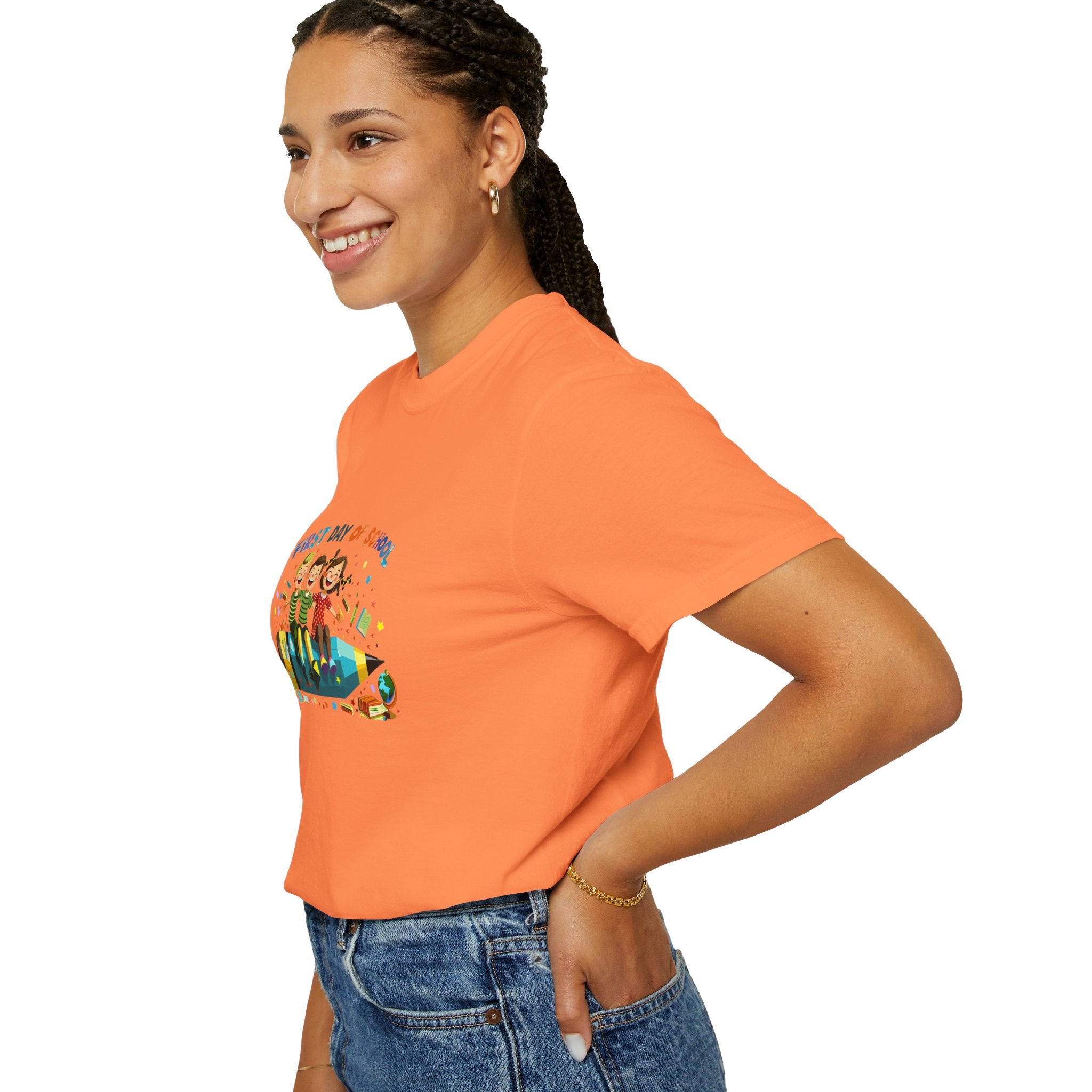 First Day of School Unisex Garment-Dyed T-Shirt