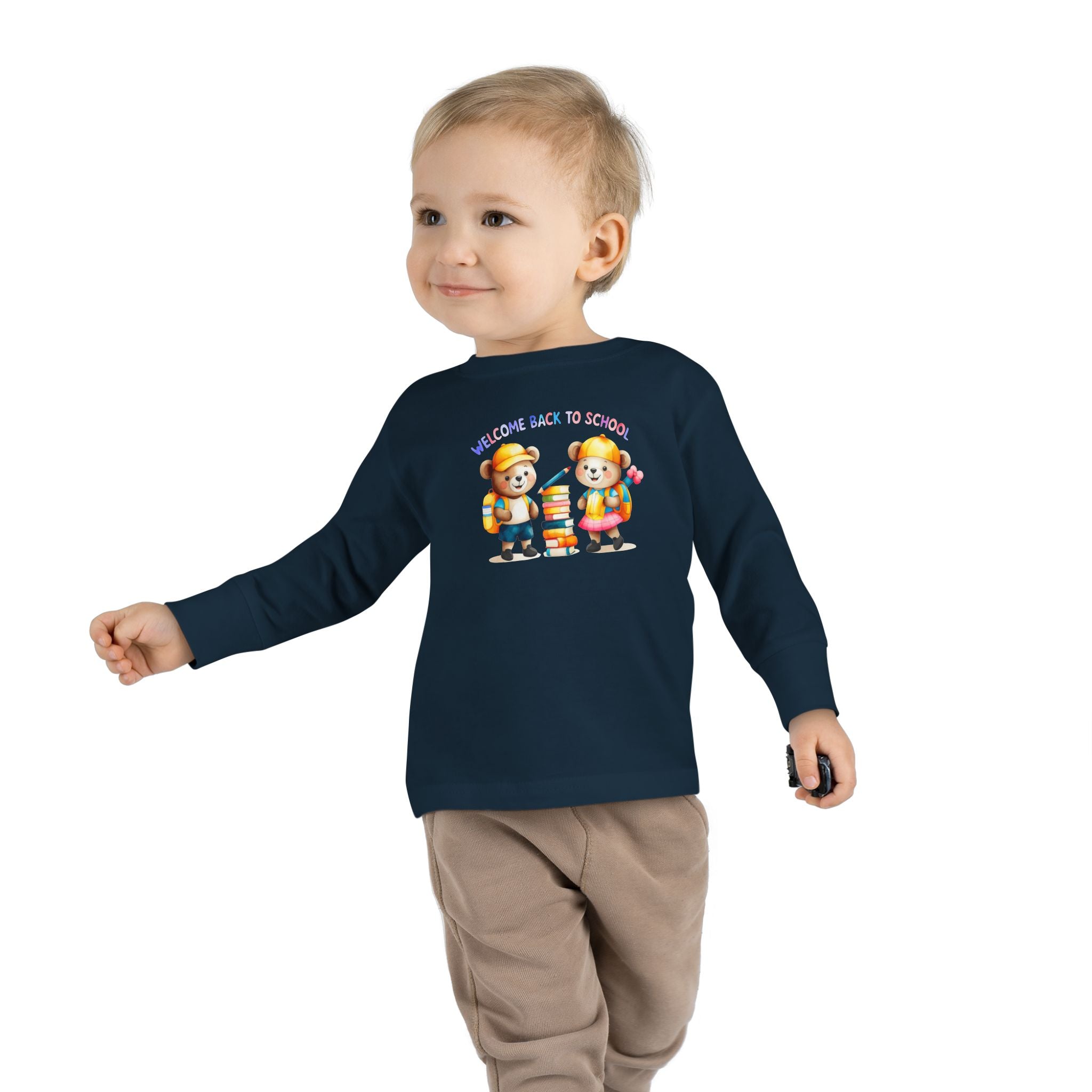 Welcome Back to School Toddler Long Sleeve Tee