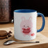V-Day Bunny Accent Coffee Mug, 11oz