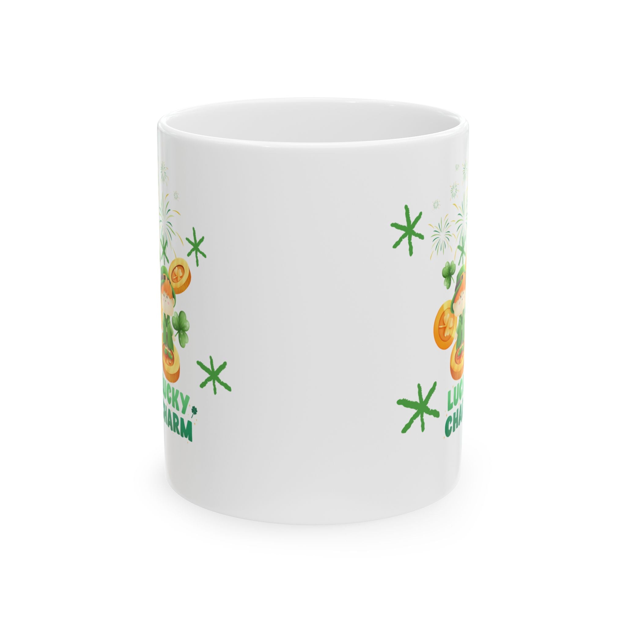 Lucky Charm Ceramic Coffee Mug, 11oz & 15oz