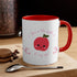 You Are The Apple Of My Eyes Accent Coffee Mug, 11oz