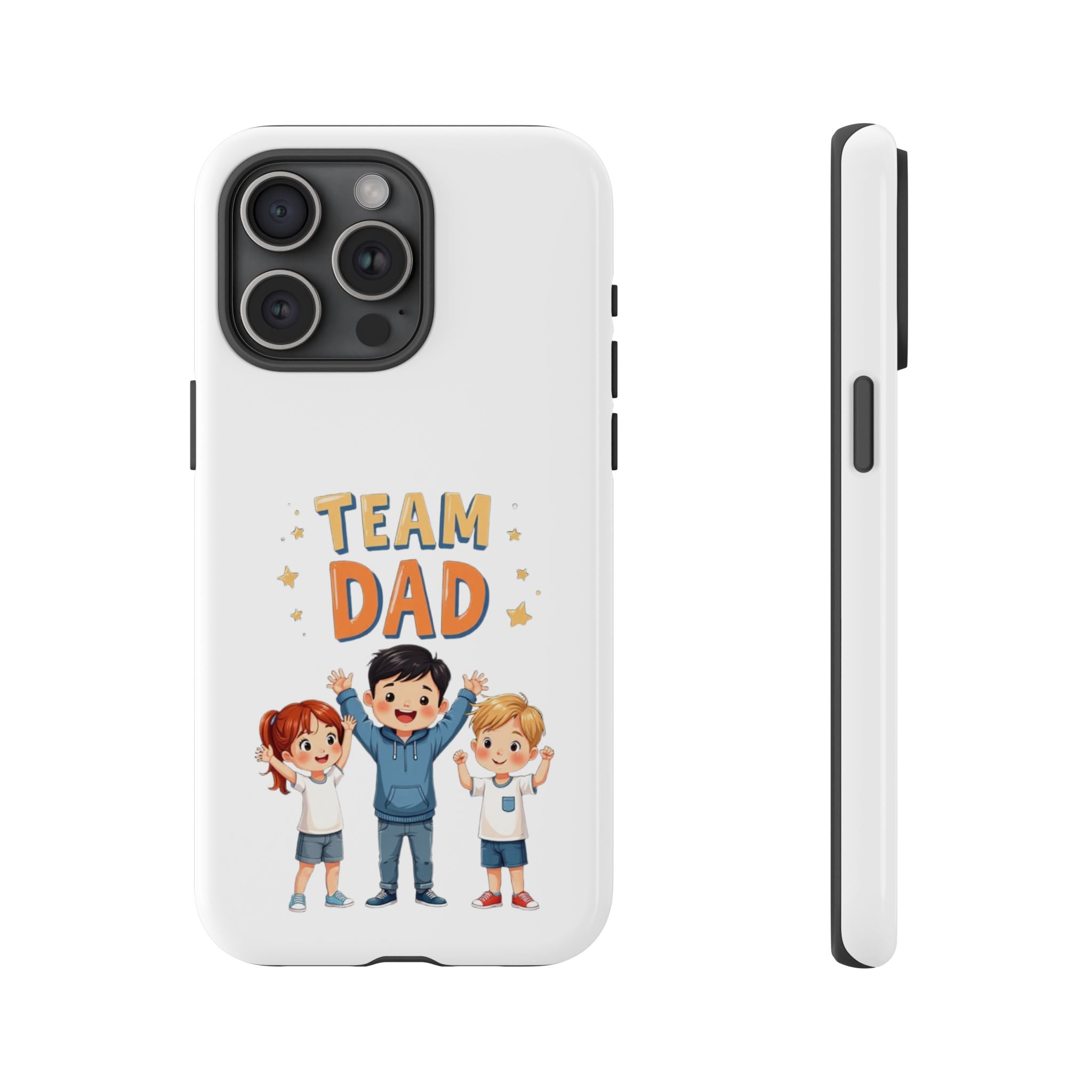 Team Dad Phone Case, Fun Gift for Fathers, Durable Phone Protector, Cute Dad Team Merchandise, Father's Day Special