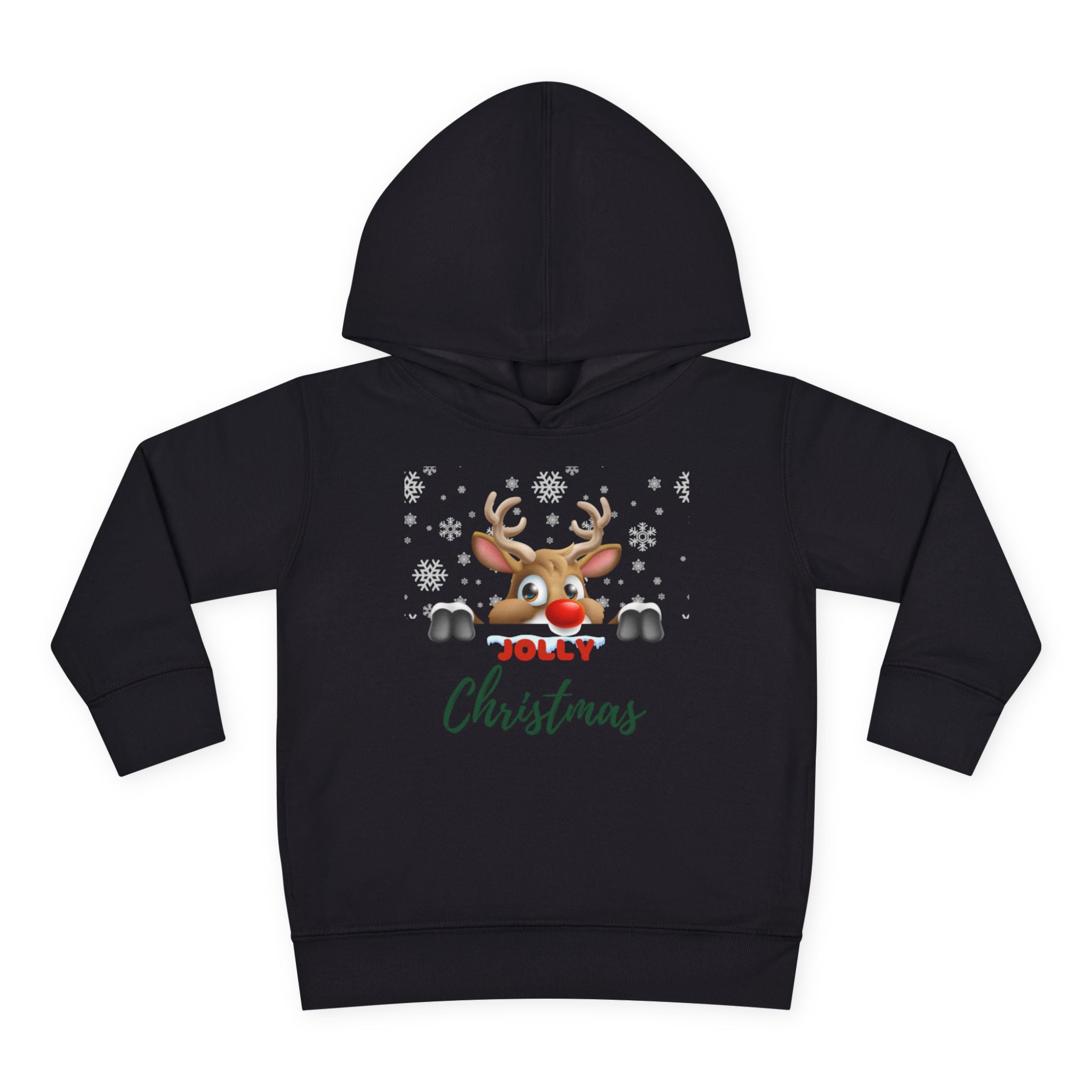 Jolly Christmas Toddler Pullover Fleece Hoodie