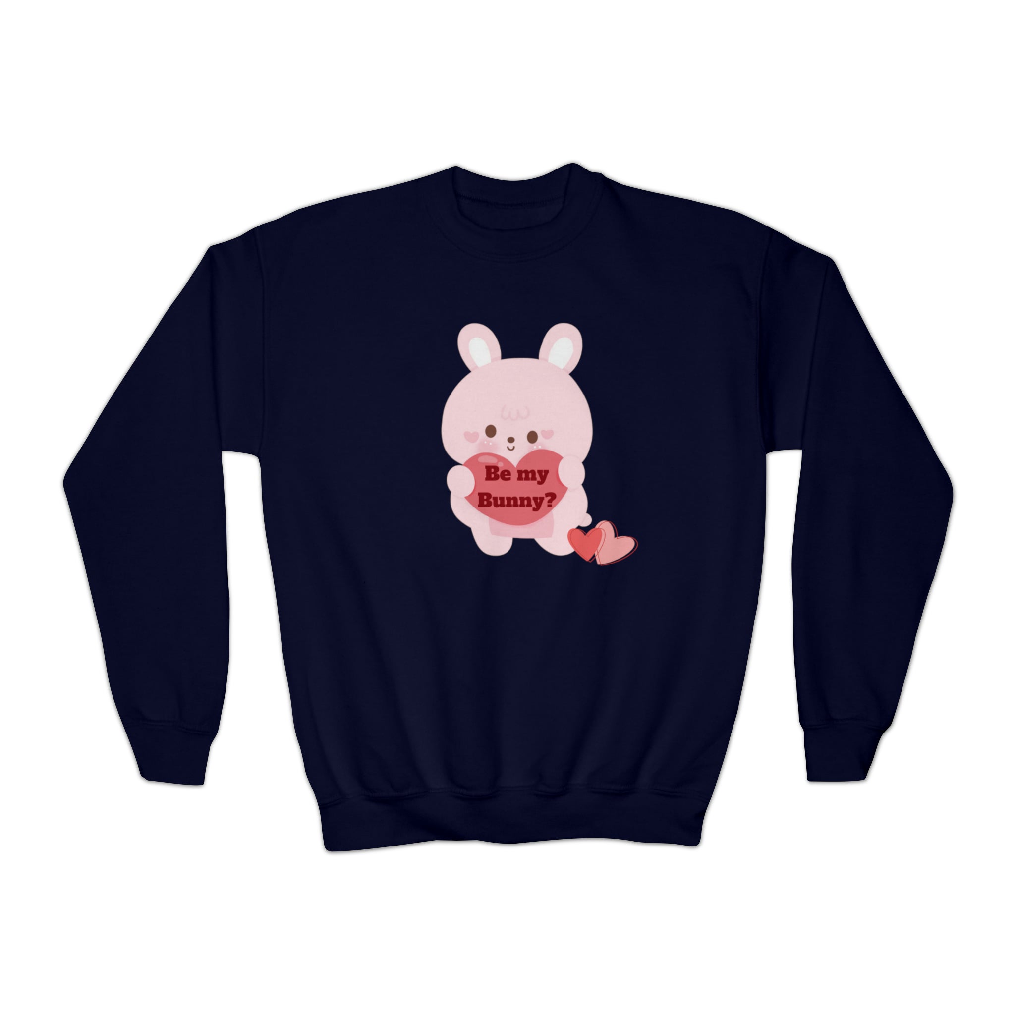 V-Day Bunny Youth Crewneck Sweatshirt