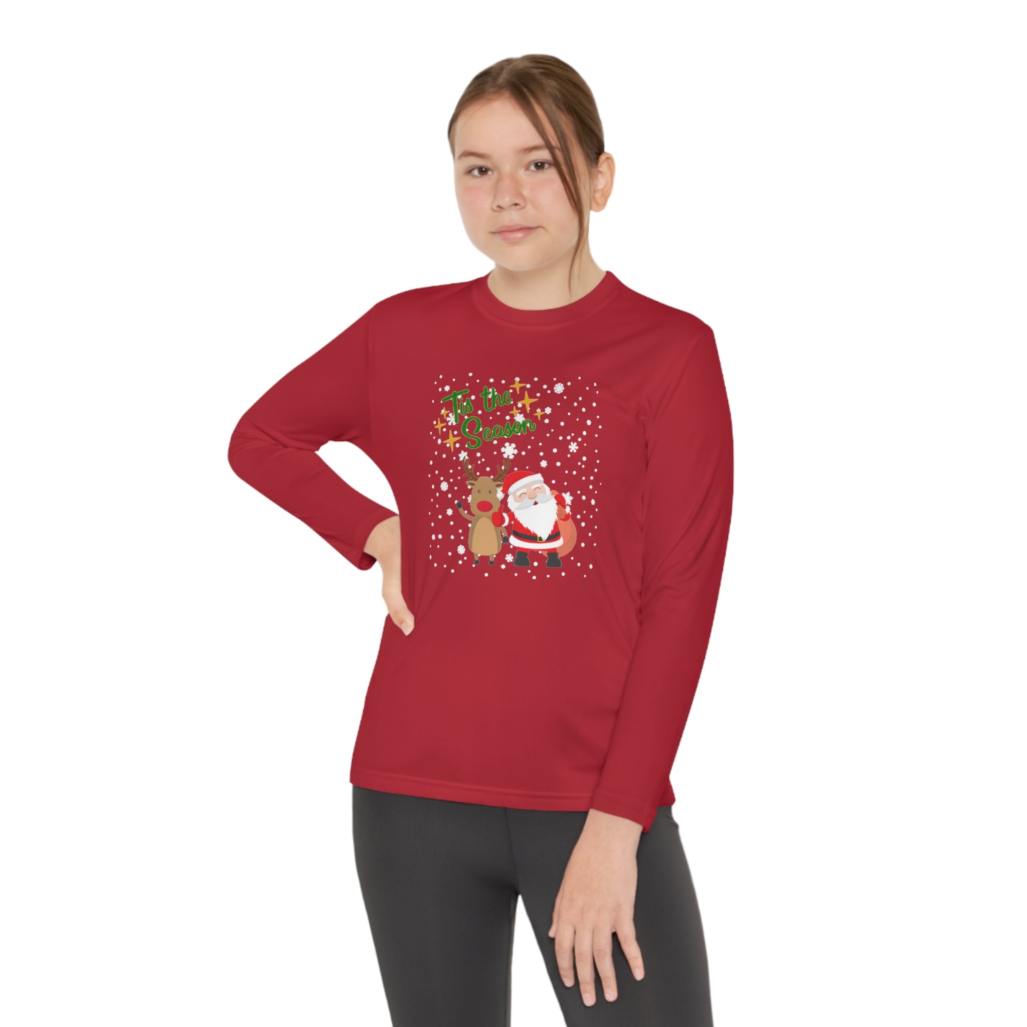 Tis The Season Youth Long Sleeve Competitor Tee