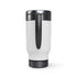 Beach Please Stainless Steel Travel Mug with Handle, 14oz