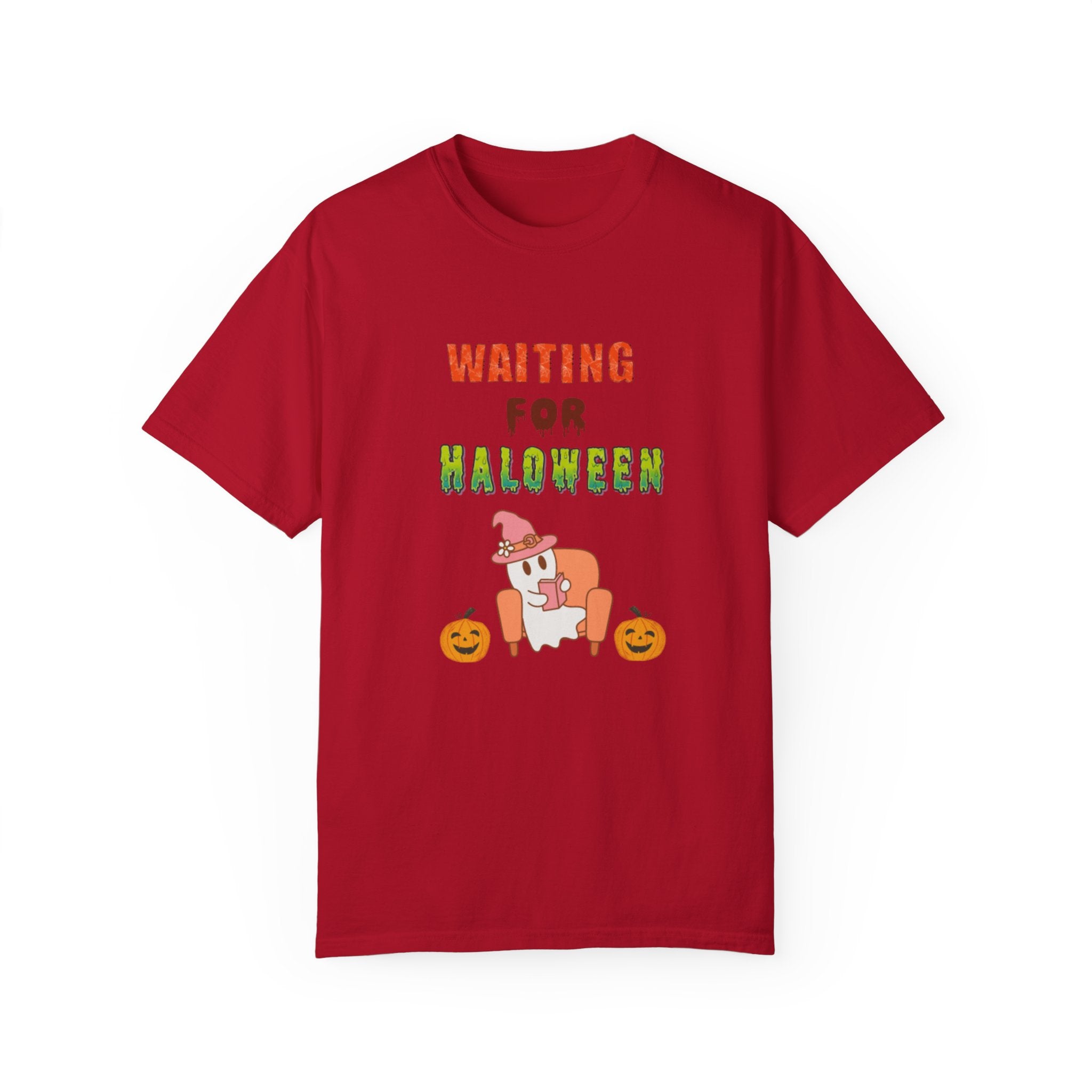 Waiting For Halloween Unisex Garment-Dyed T-shirt