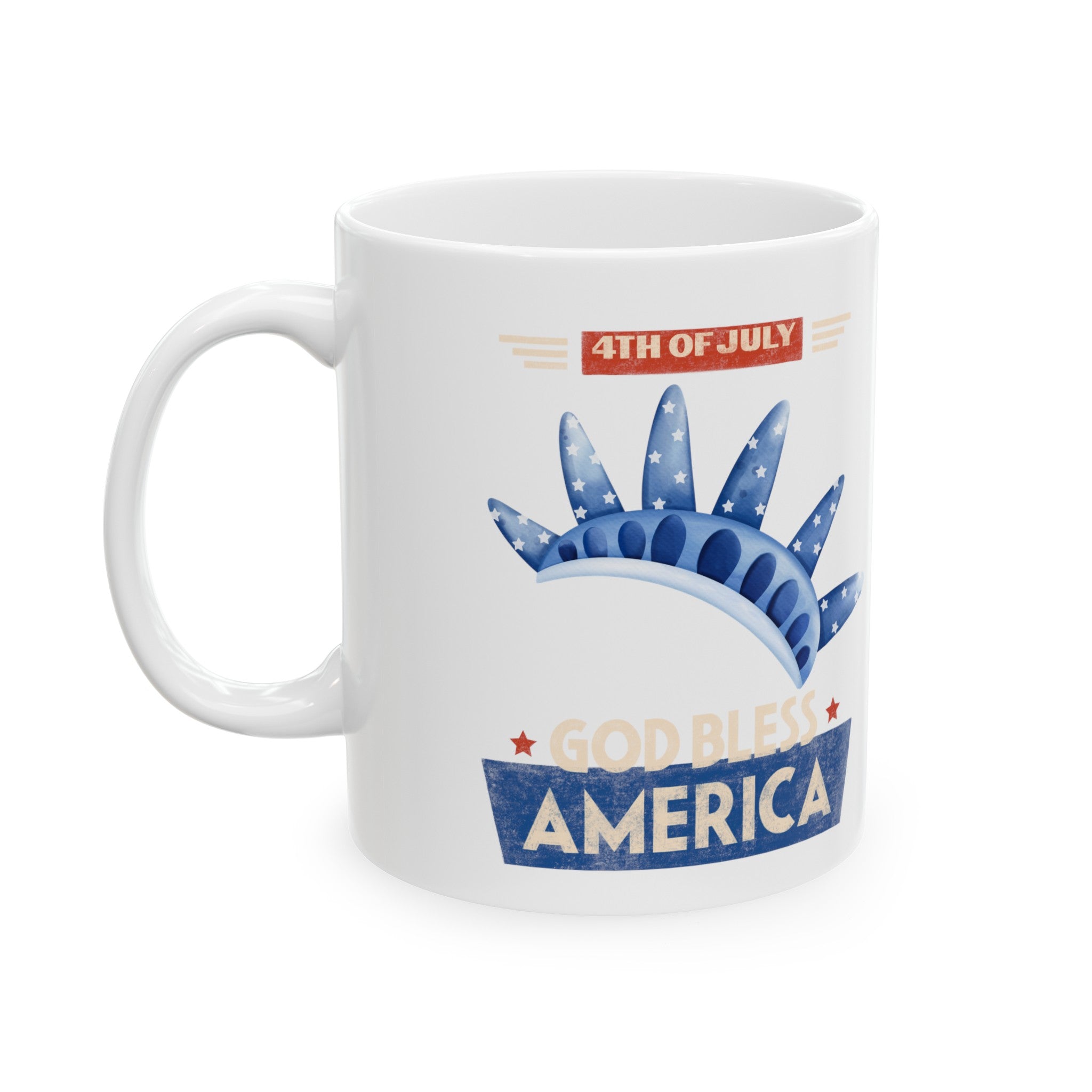 God Bless America Ceramic Mug, (11oz, 15oz)