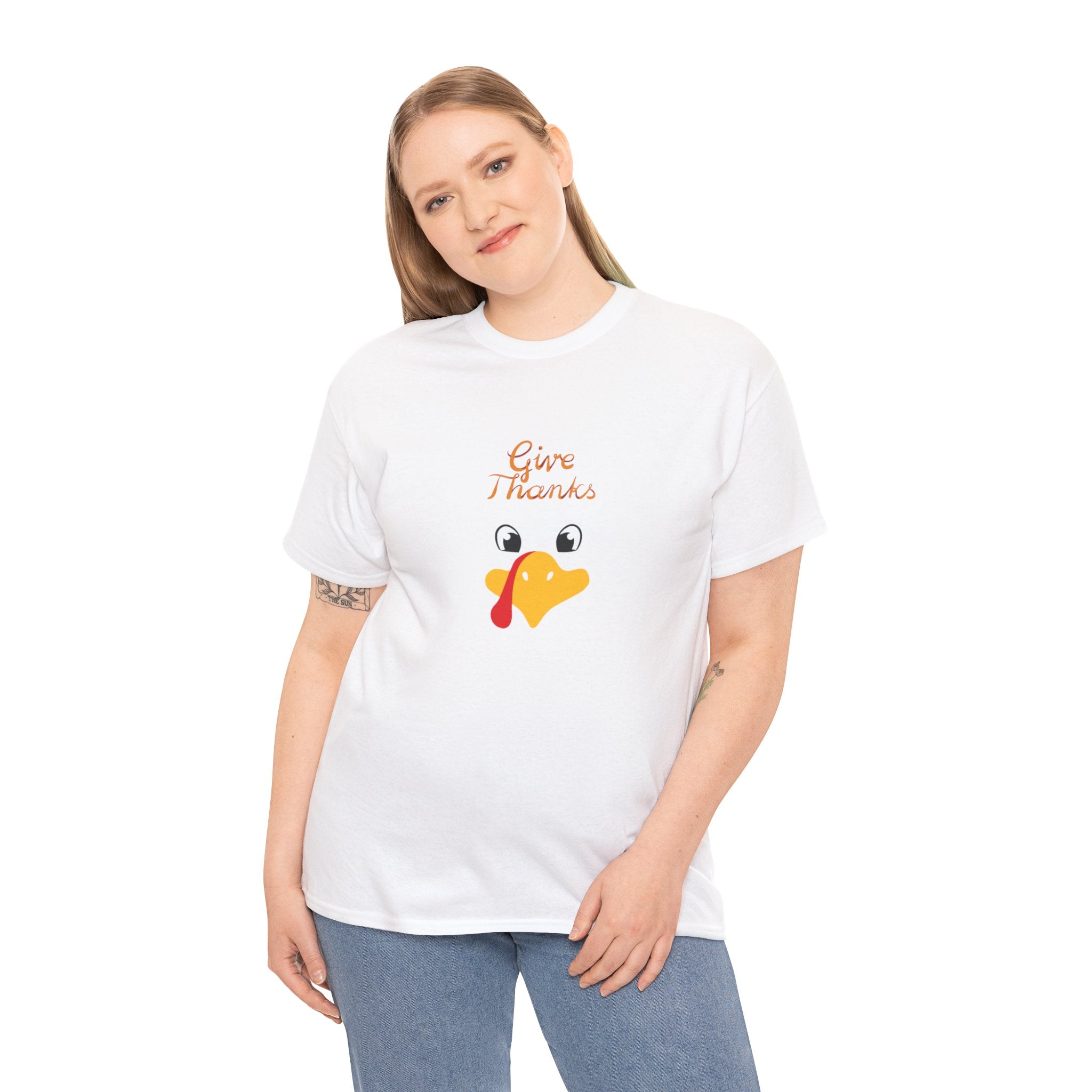 Give Thanks Unisex Heavy Cotton Tee