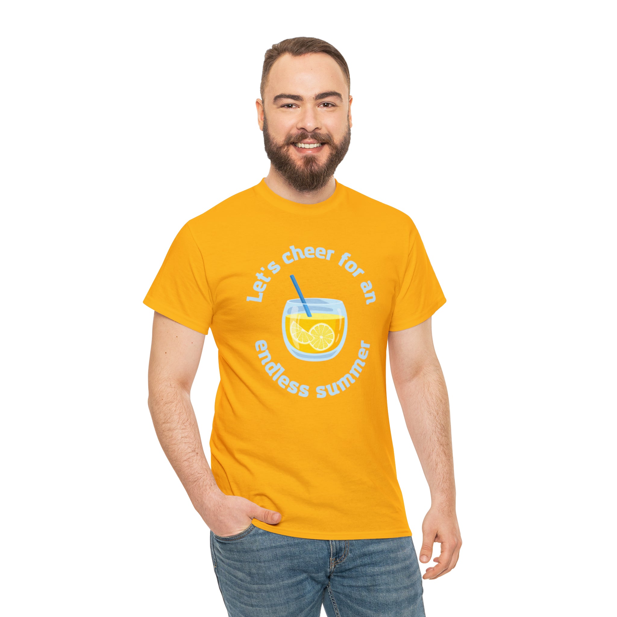 Let's Cheer For An Endless Summer Unisex Heavy Cotton Tee