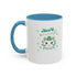 Kiss Me I'm Irish Cat  Accent Mug