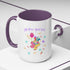 Little Miss April Fool's  Day Accent Coffee Mug - Fun & Whimsical 11oz/15oz