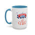 Wish U A Happy Labor Day Accent Coffee Mug (11, 15oz)