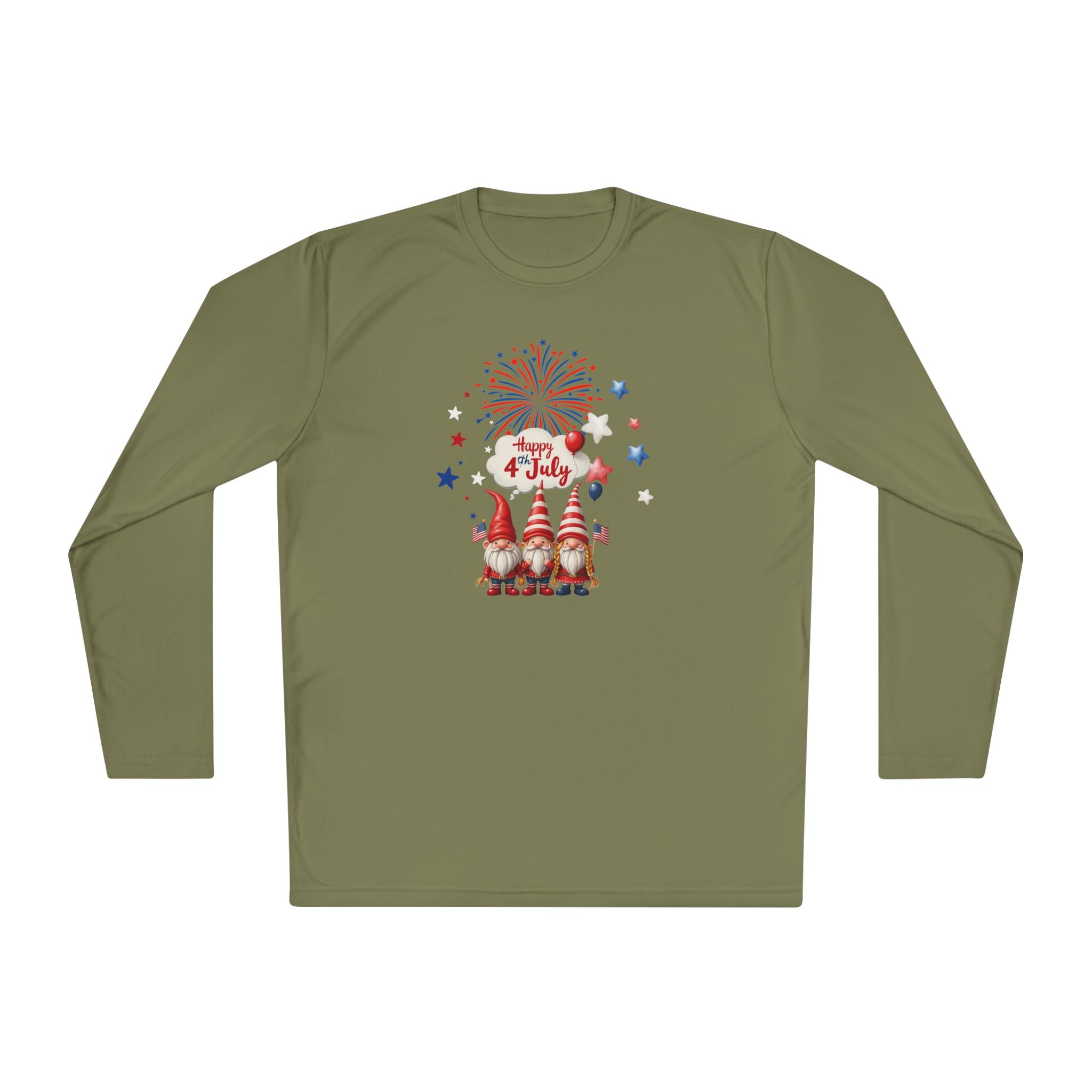 Gnome July 4th  Long Sleeve Tee