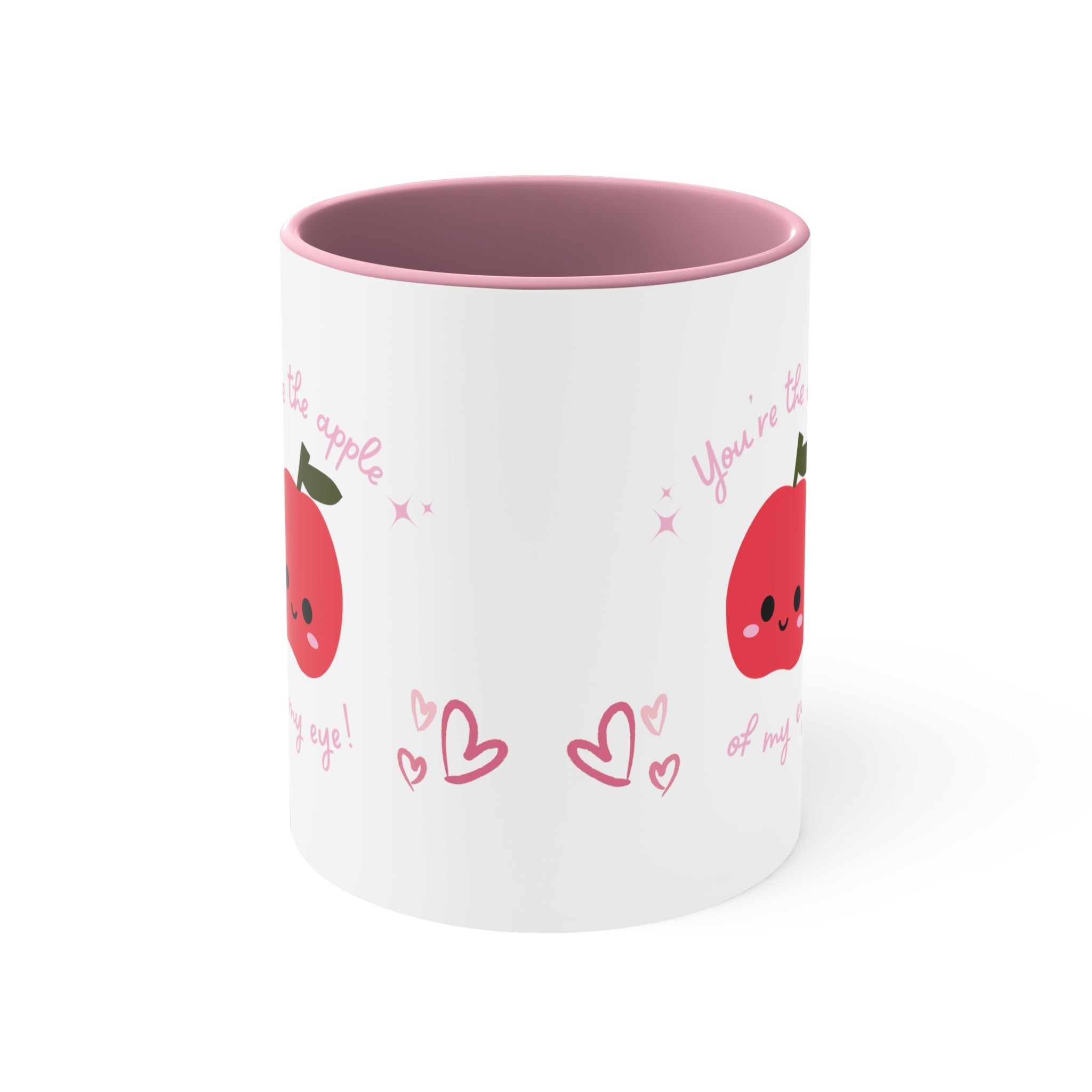 You Are The Apple Of My Eyes Accent Coffee Mug, 11oz