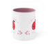 You Are The Apple Of My Eyes Accent Coffee Mug, 11oz