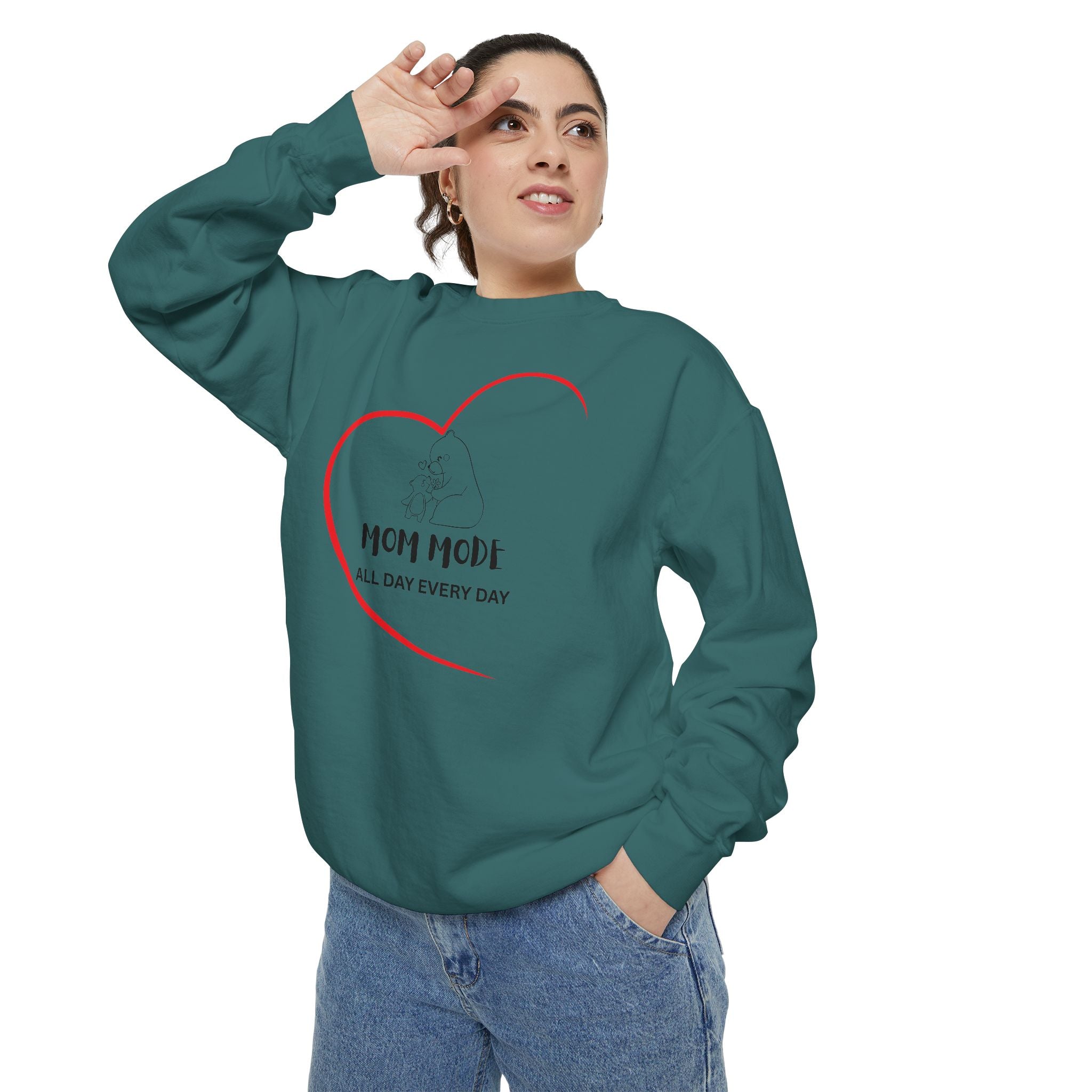 Mom Mode Garment-Dyed Sweatshirt
