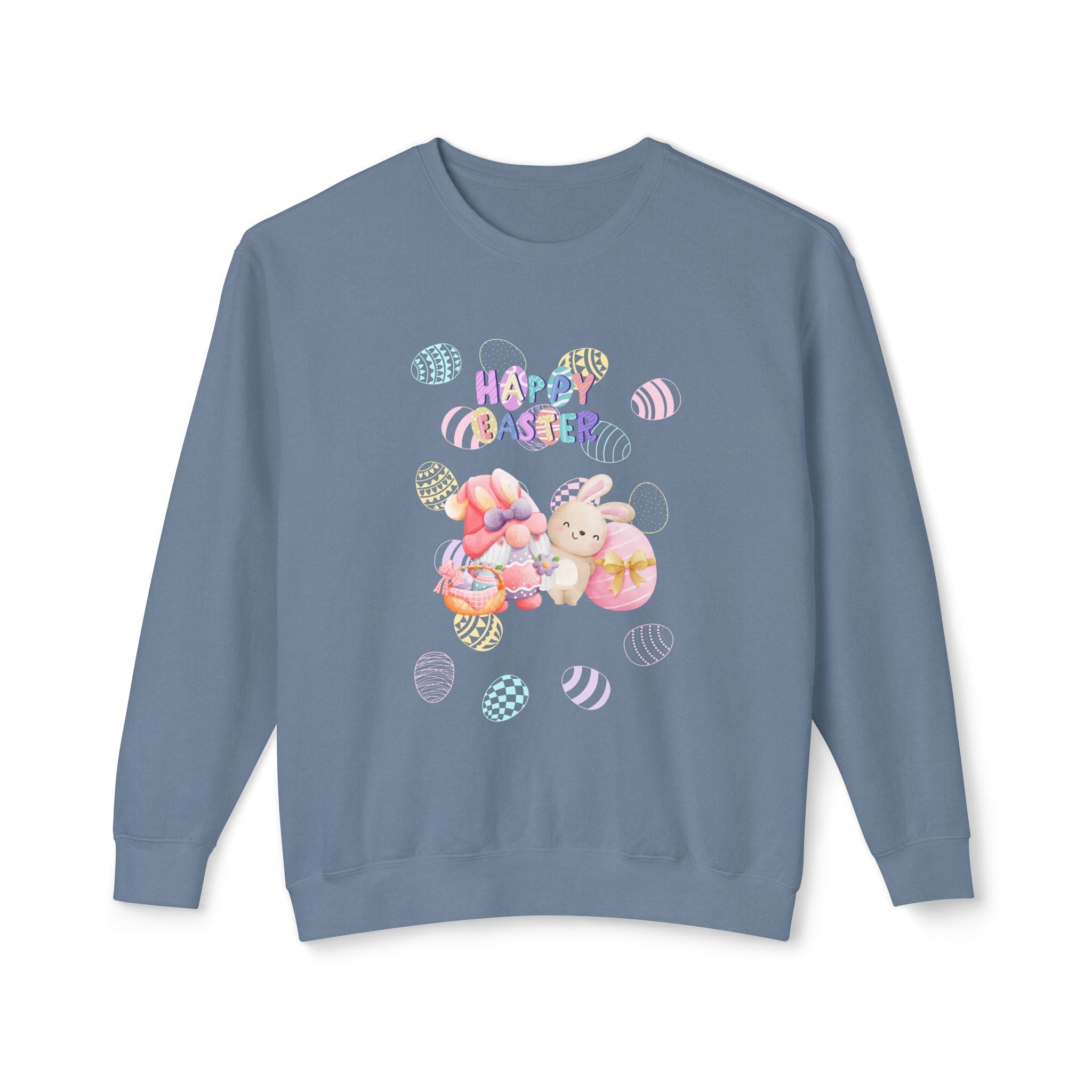 Easter Gnome Unisex Lightweight Crewneck Sweatshirt