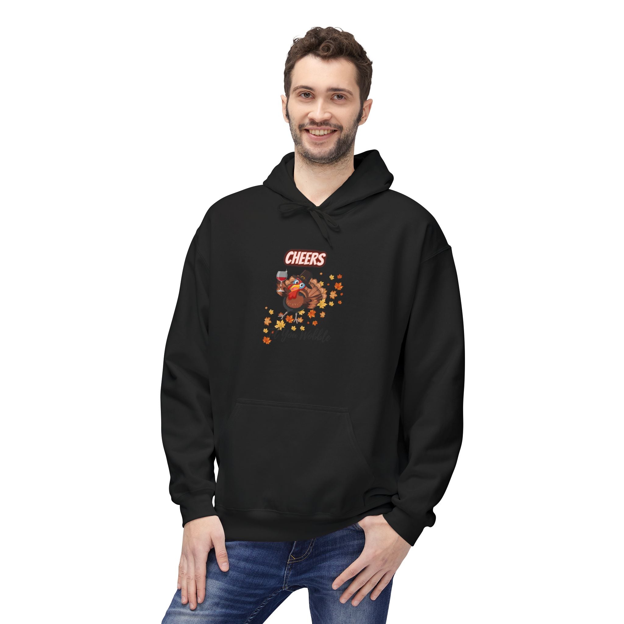 Cheers Til You Wobble Unisex Midweight Softstyle Fleece Hoodie