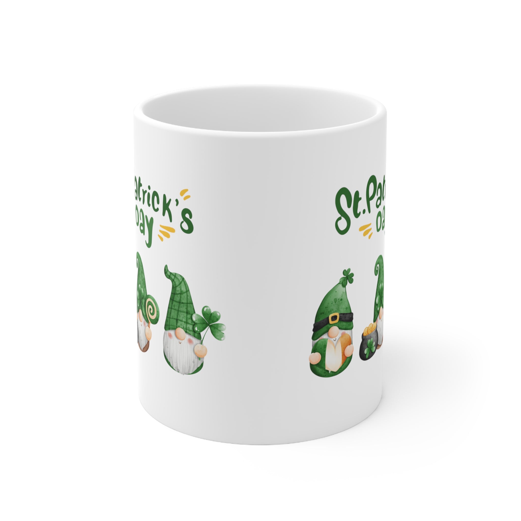 St Patty's Day Gnome Ceramic Mug 11oz