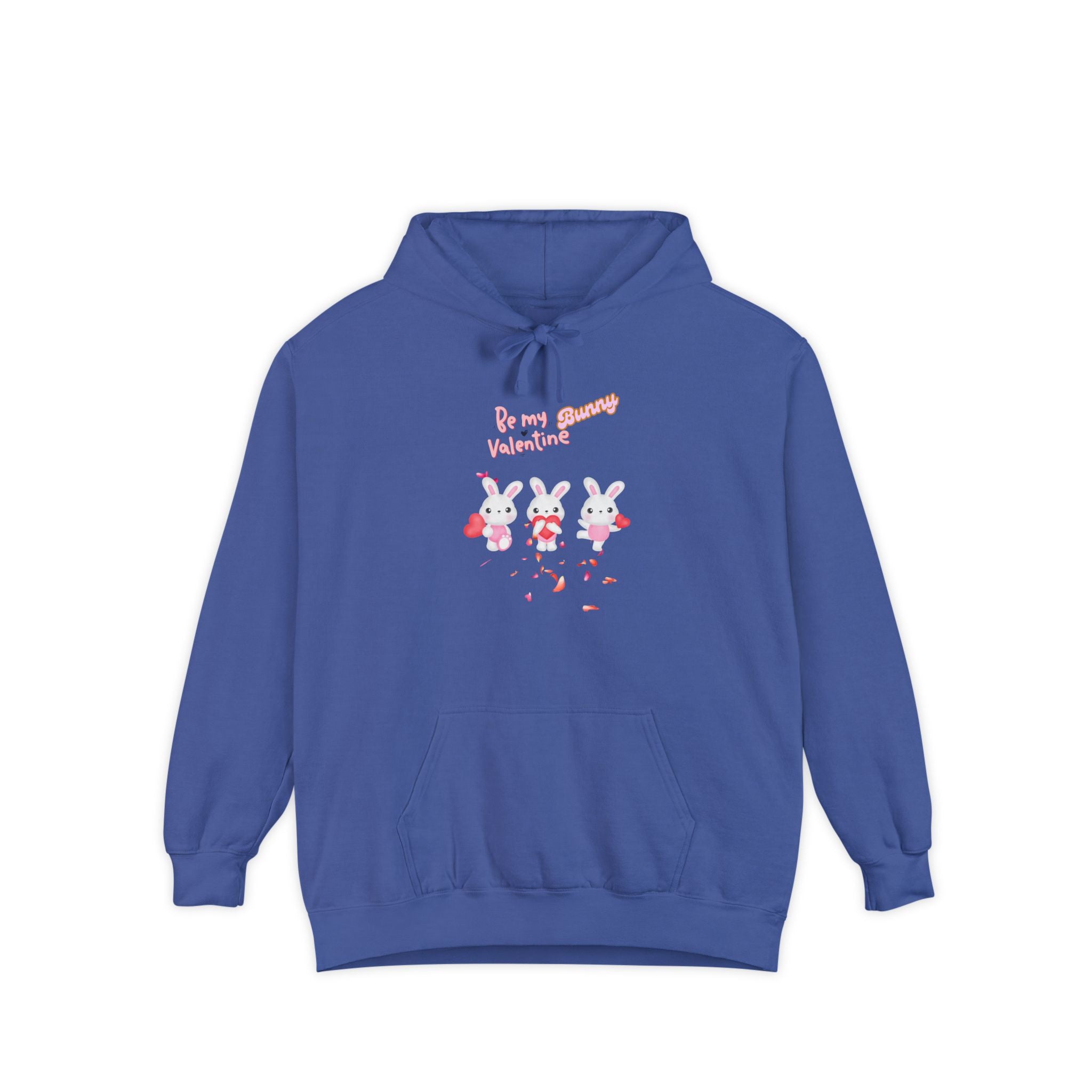 My Bunny Valentine Unisex Garment-Dyed Hoodie