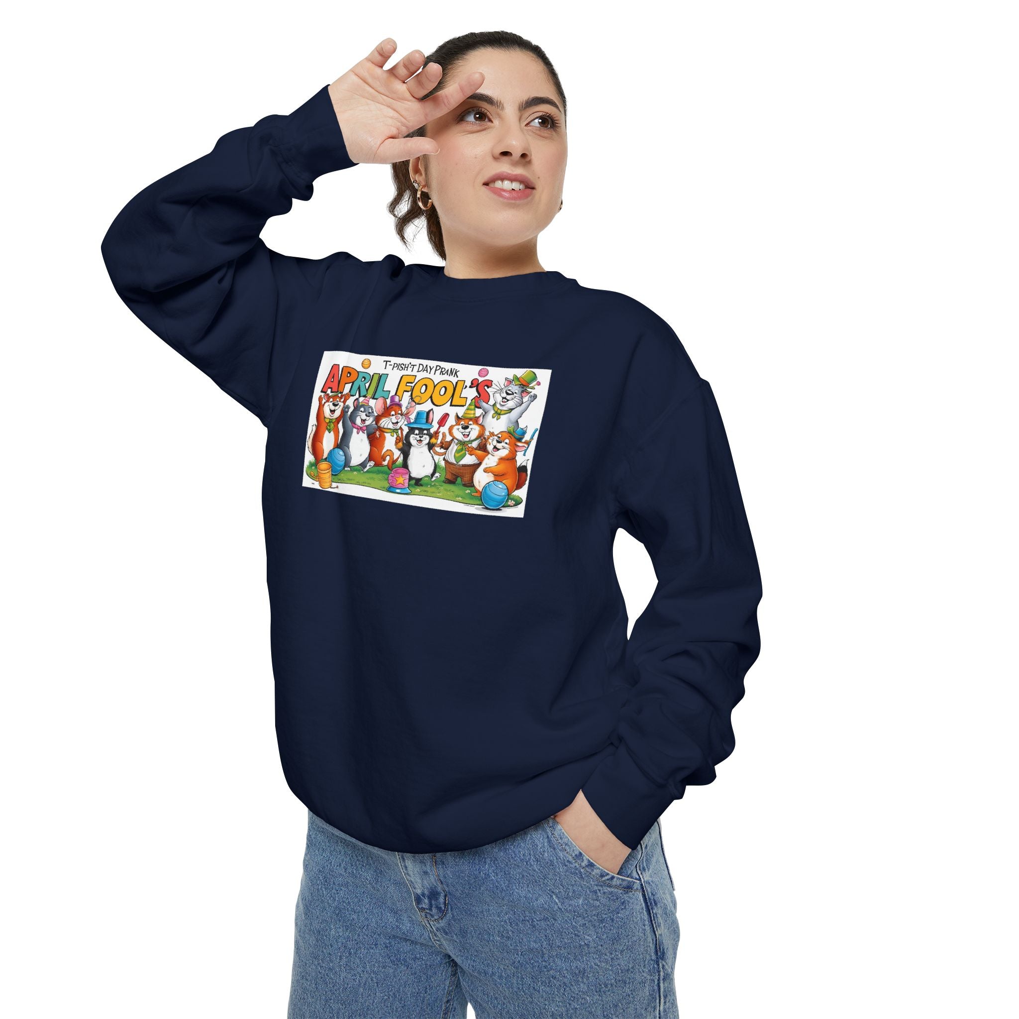 T-Pish'-T Day Prank Cartoon Sweatshirt
