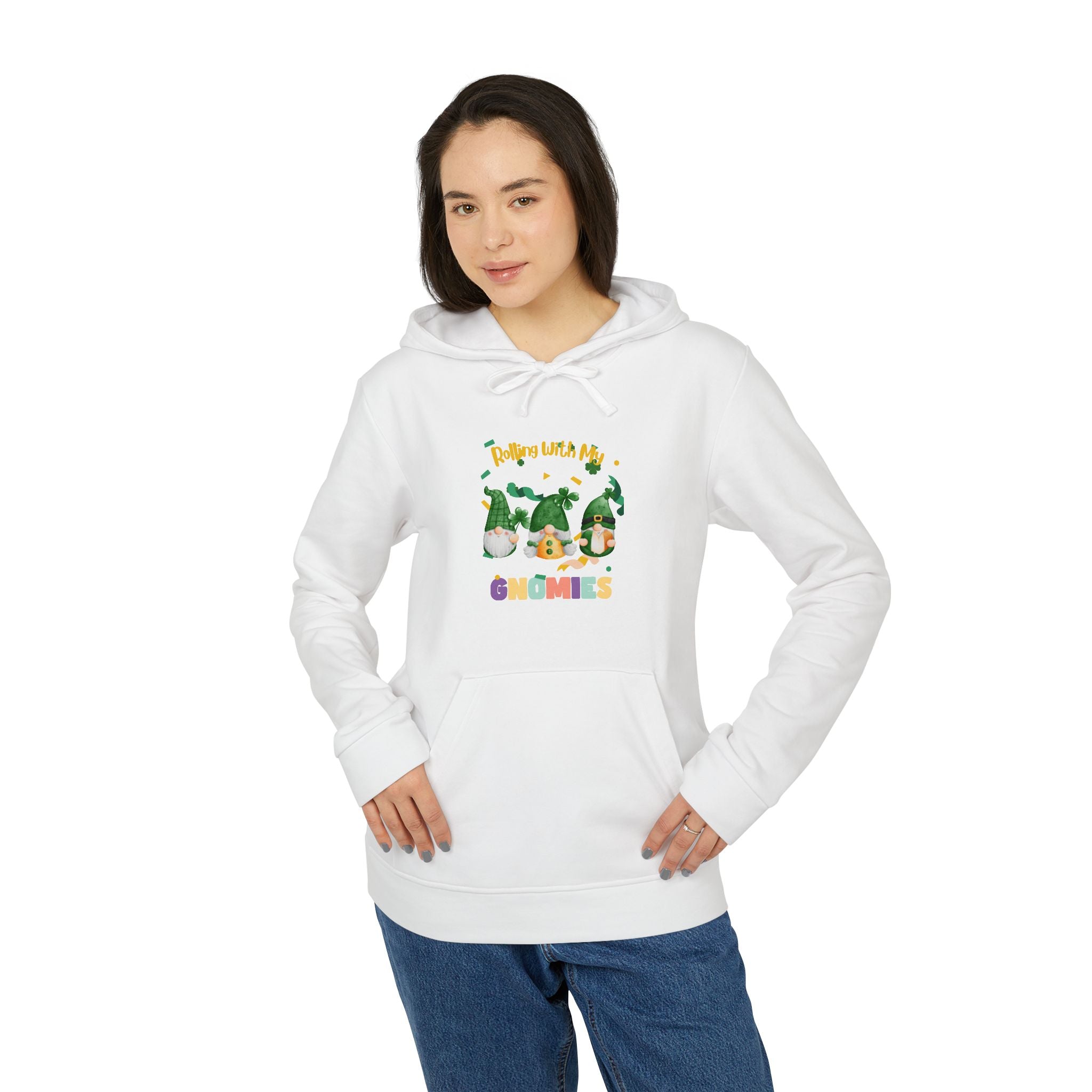 Rolling With My Gnomies Unisex Fleece Hoodie | Cozy & Fun Everyday Wear