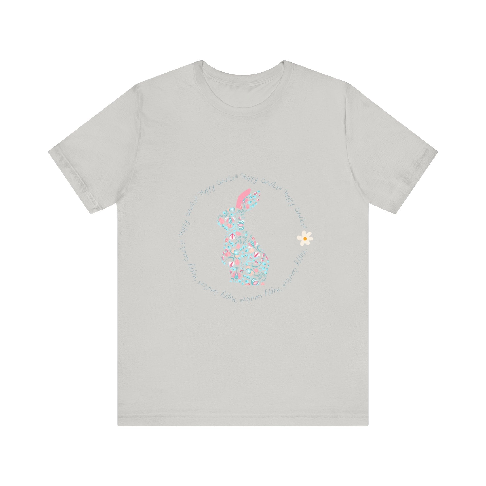 Happy Easter Rabbit Day Unisex Jersey Short Sleeve Tee
