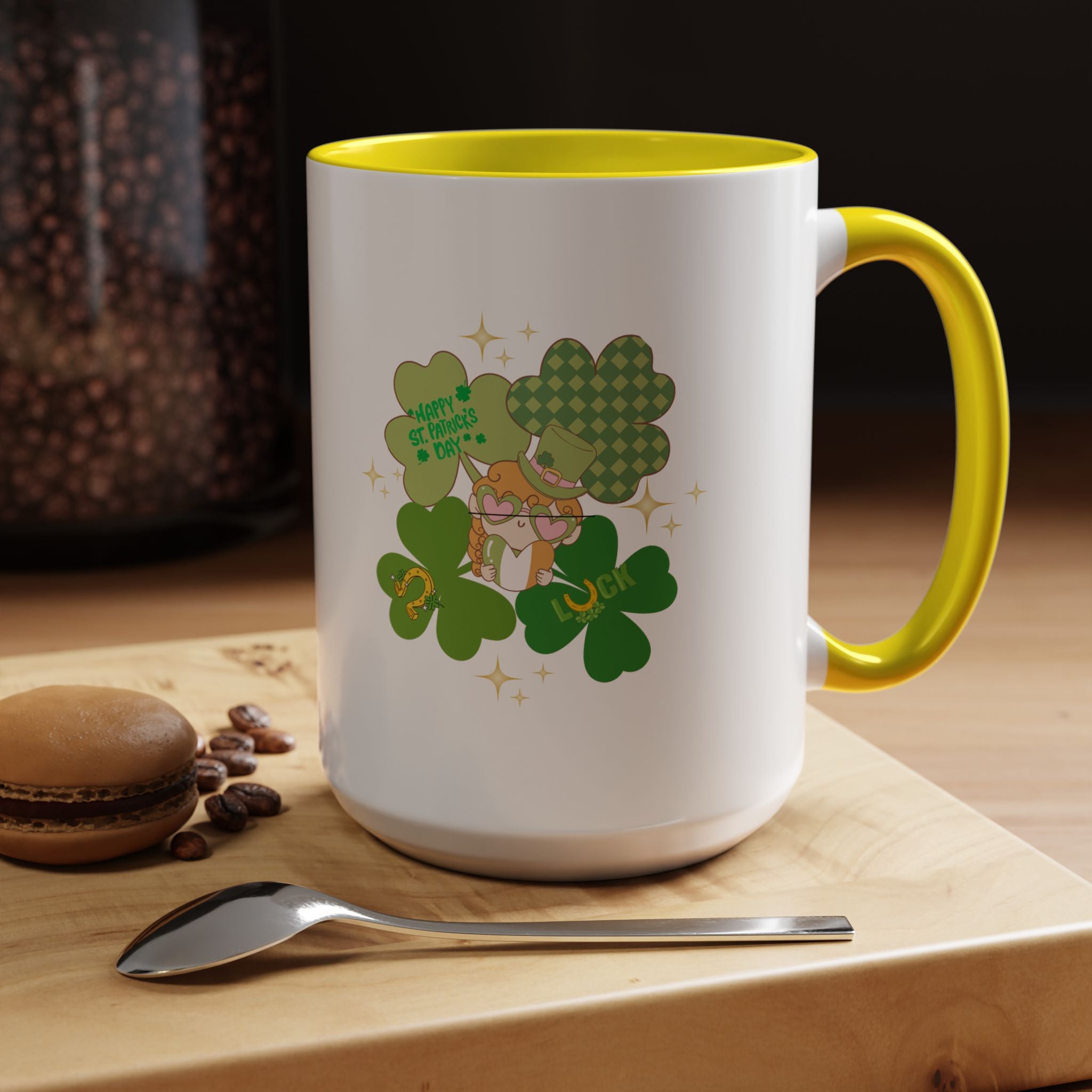 Retro St. Paddy's Day Accent Coffee Mug - 11oz & 15oz