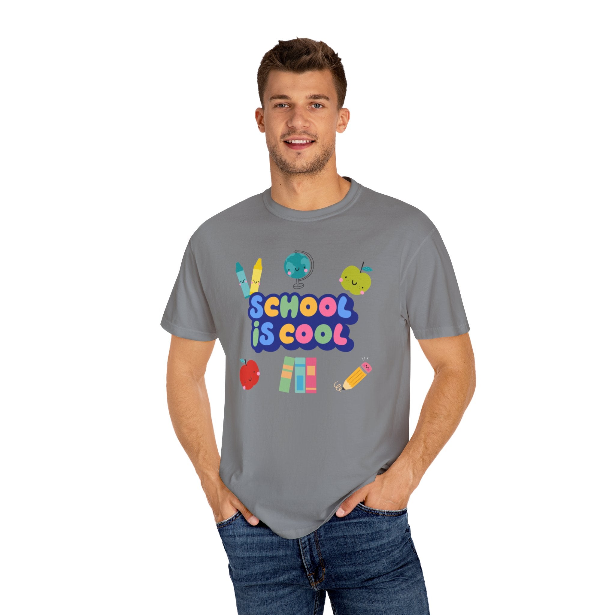 School Is Cool Unisex Garment-Dyed T-shirt