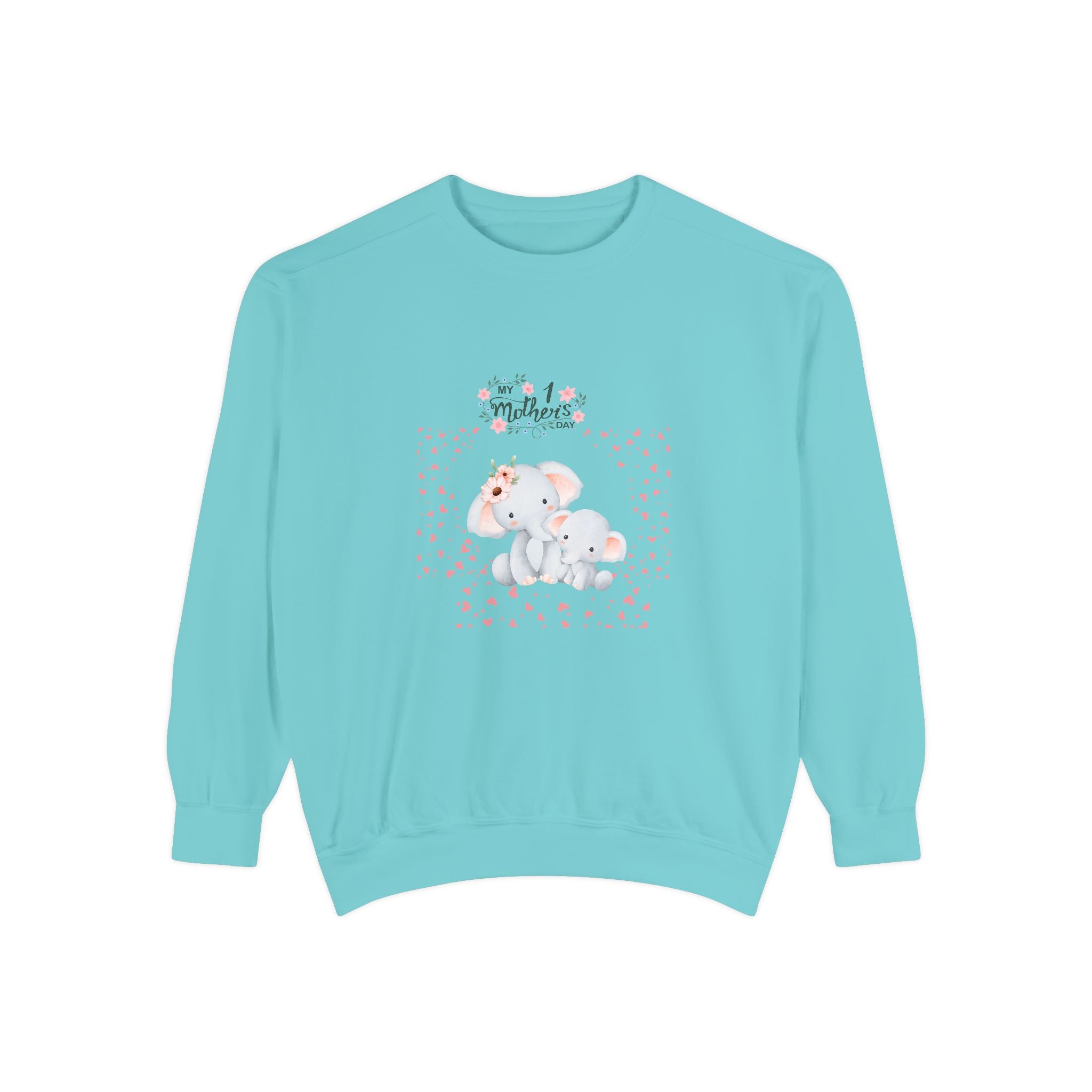 My 1st Mother's Day Sweatshirt Unisex Garment-Dyed