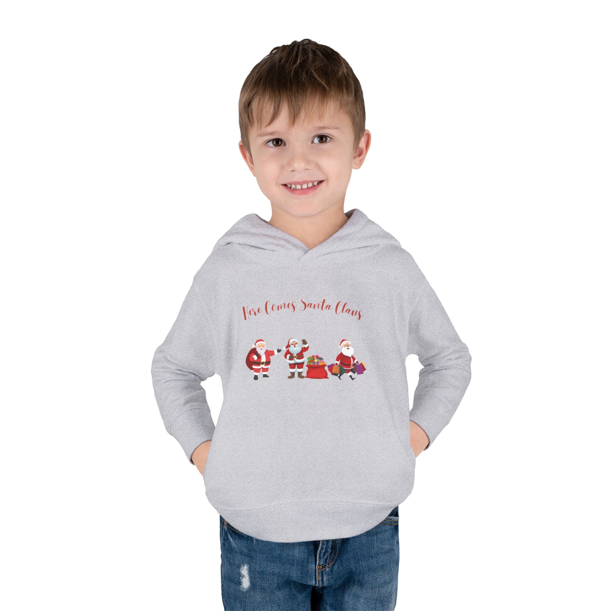 Here Comes Santa Claus Toddler Pullover Fleece Hoodie