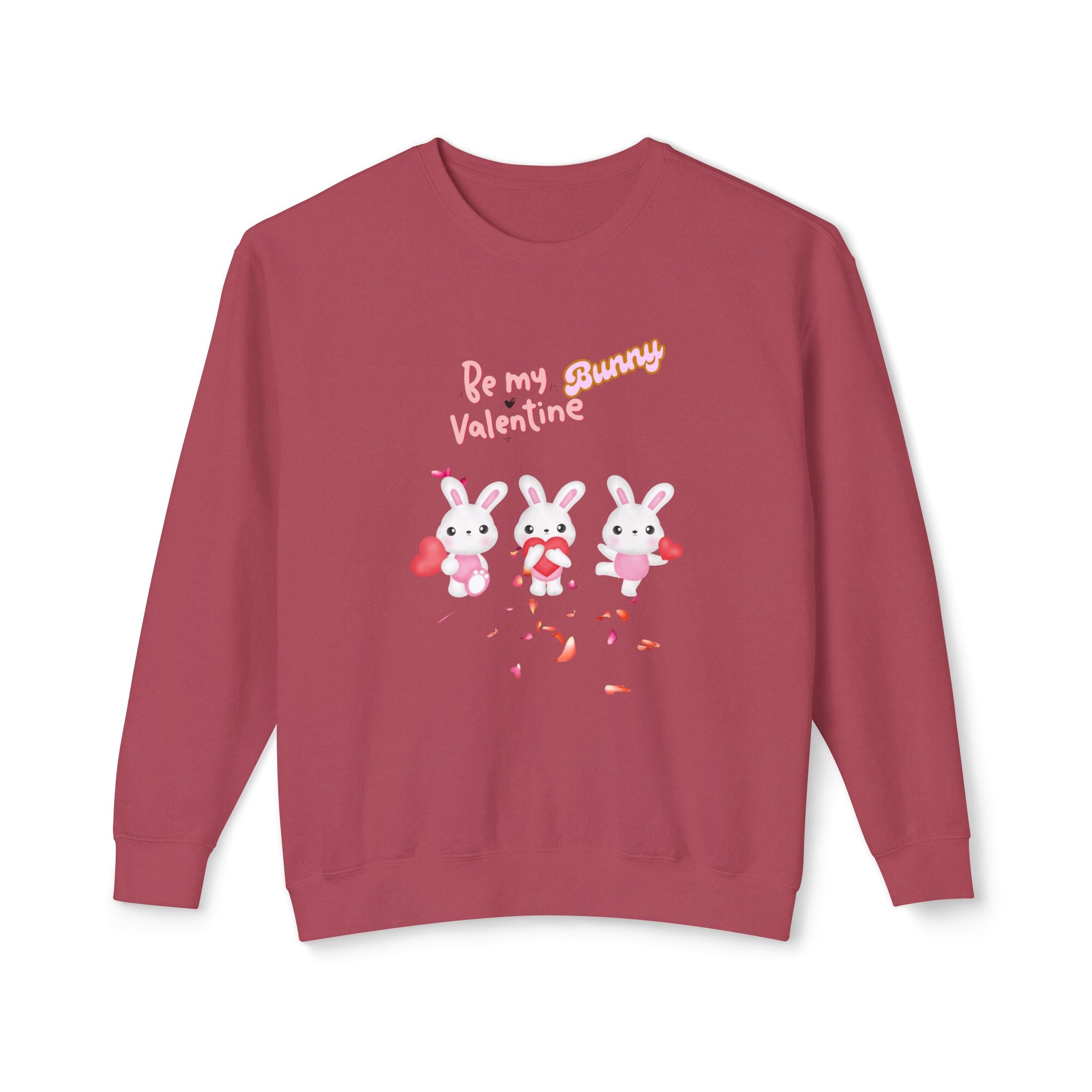 My Bunny Valentine Unisex Lightweight Crewneck Sweatshirt